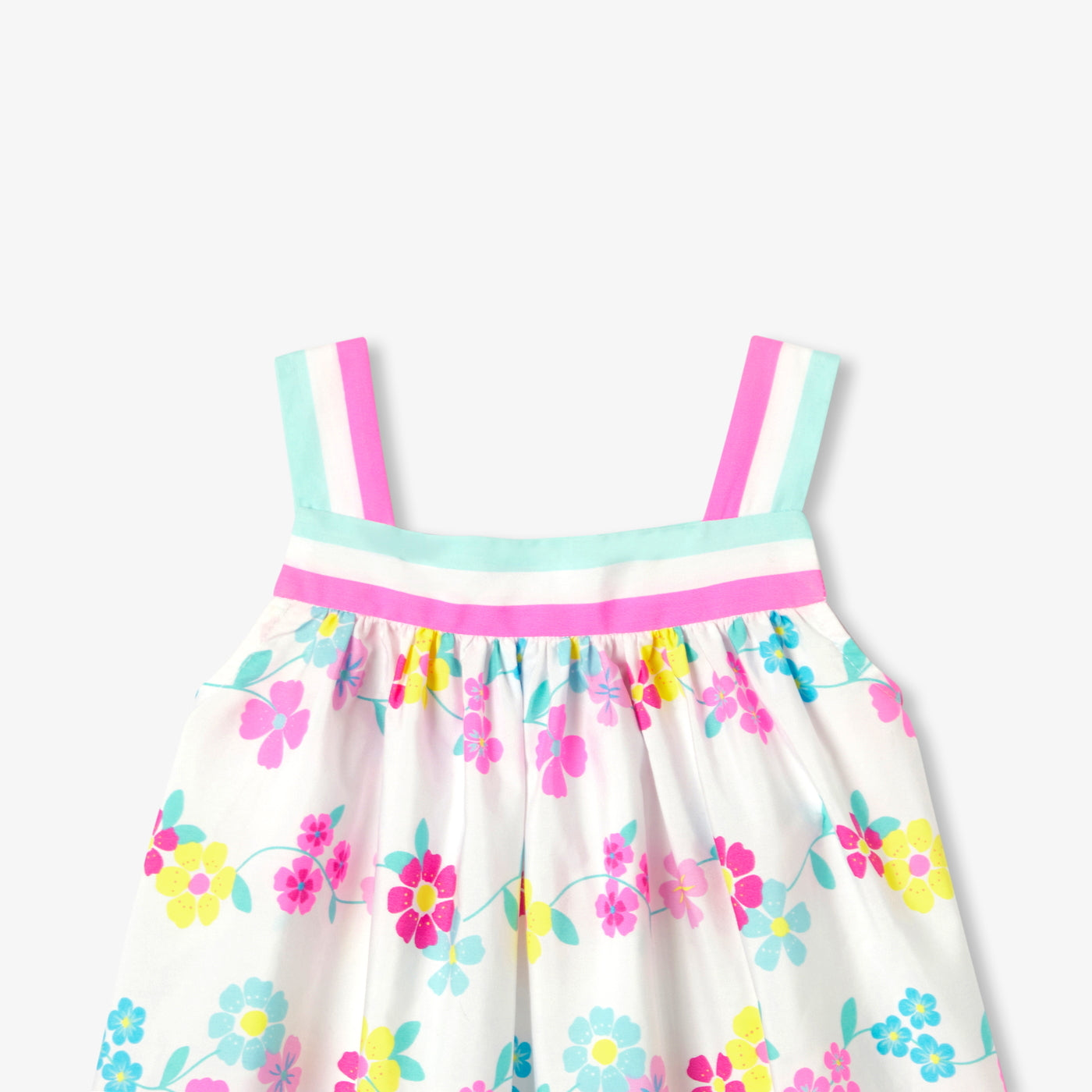 Baby girl poplin blouse with straps