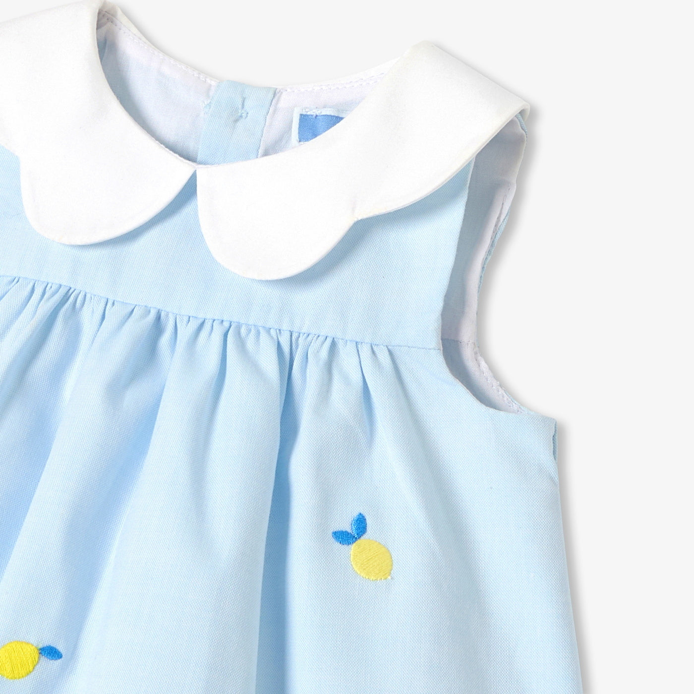 Baby girl dress in Oxford cotton