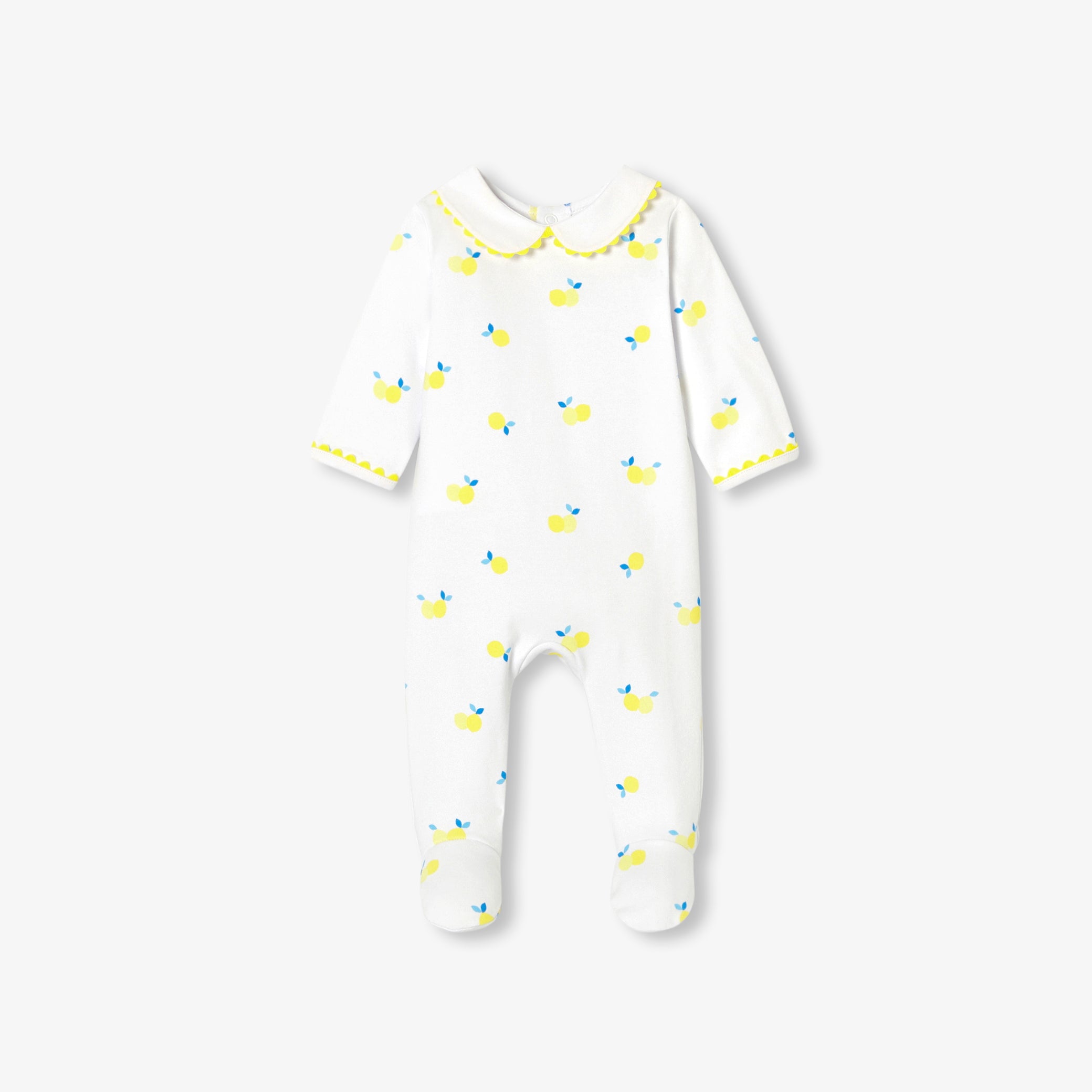 Baby girl pyjamas in interlock cotton