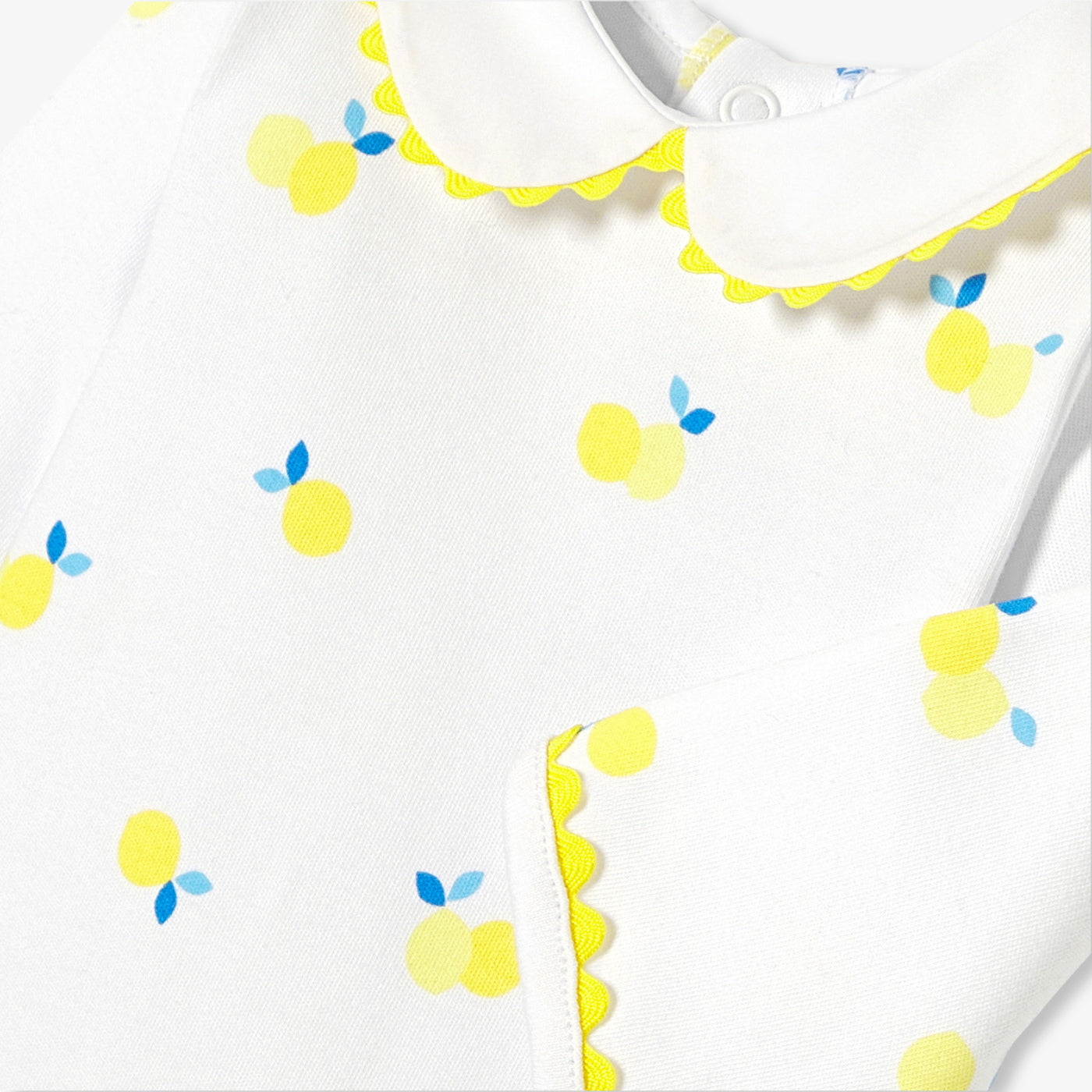 Baby girl pyjamas in interlock cotton