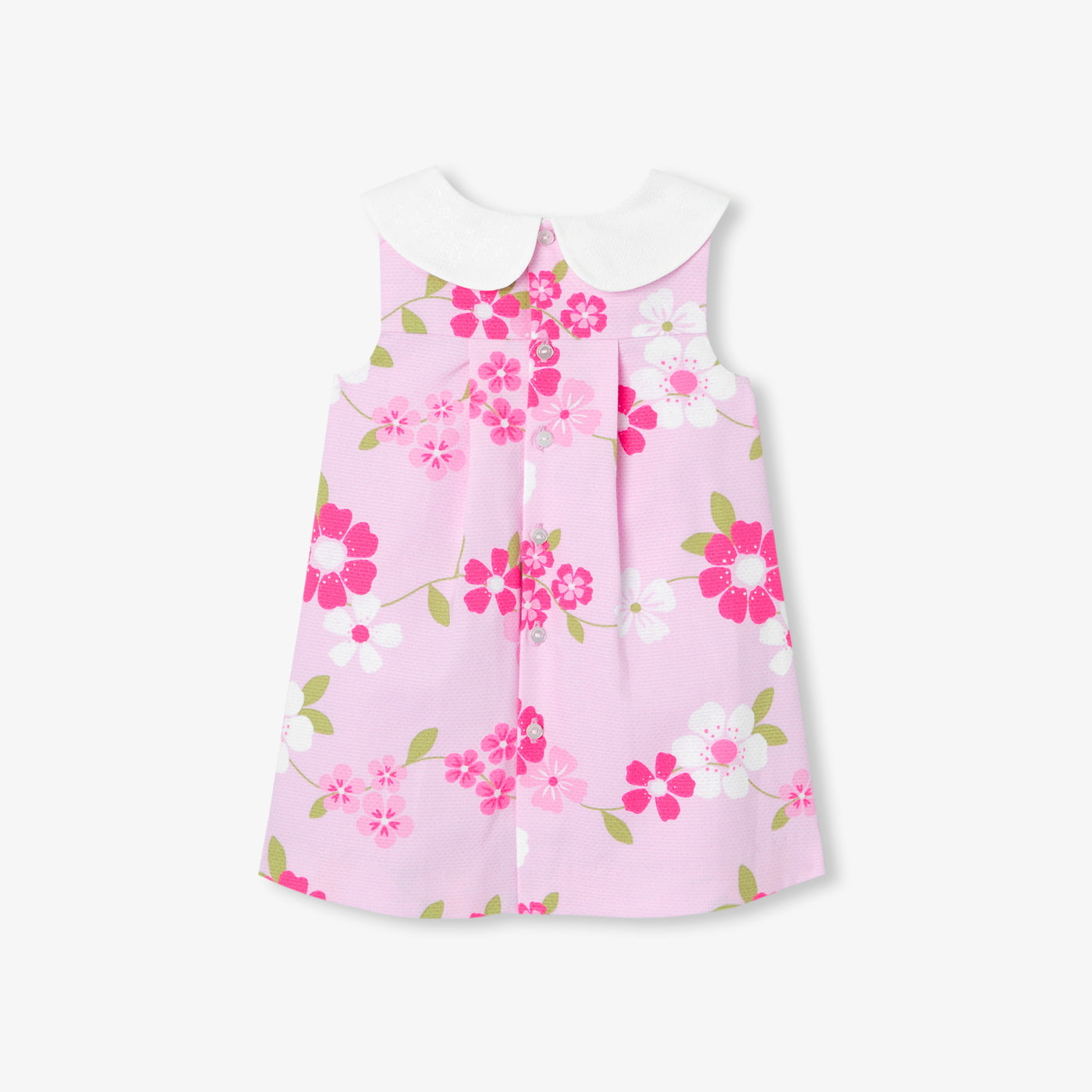 Baby girl dress with floral pattern