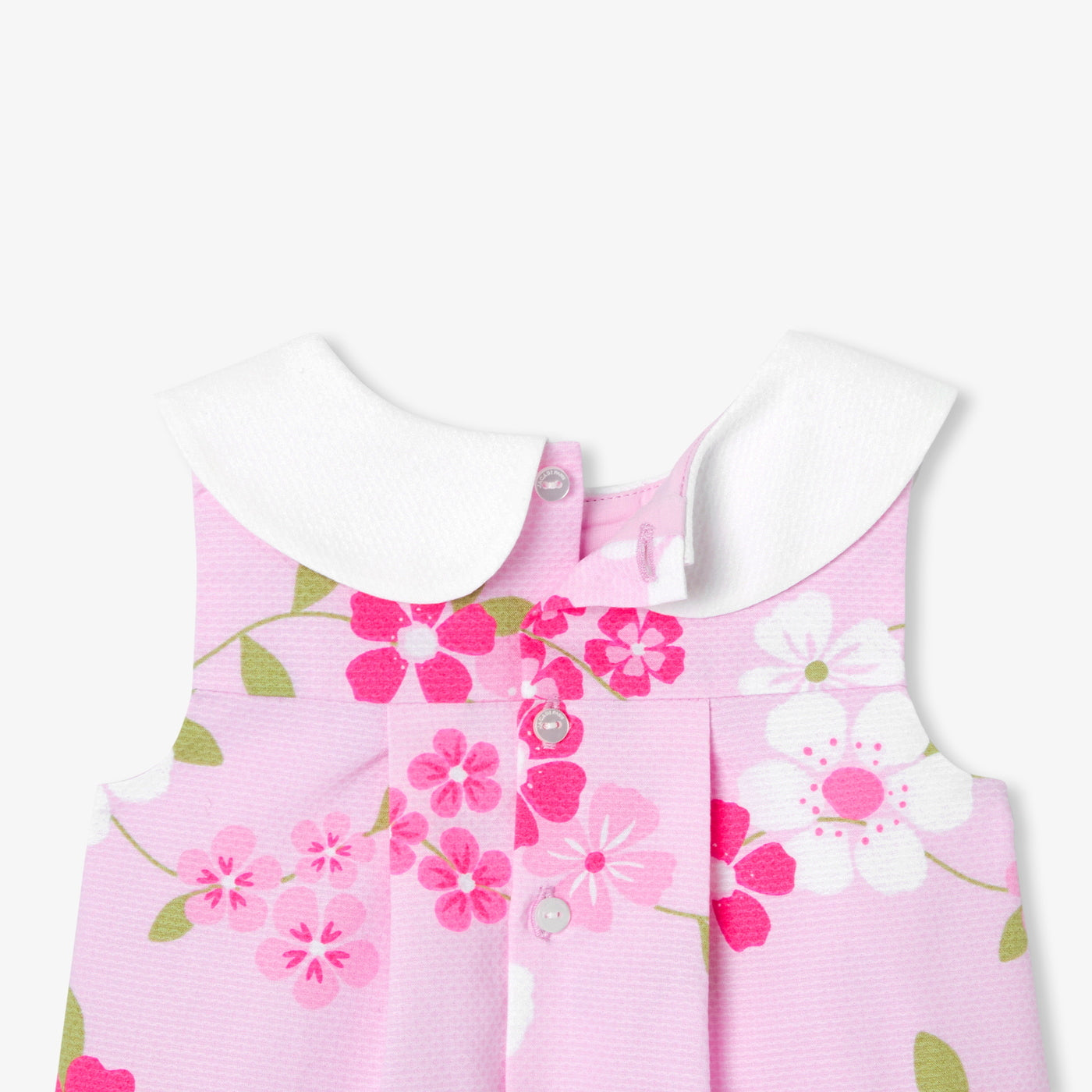 Baby girl dress with floral pattern