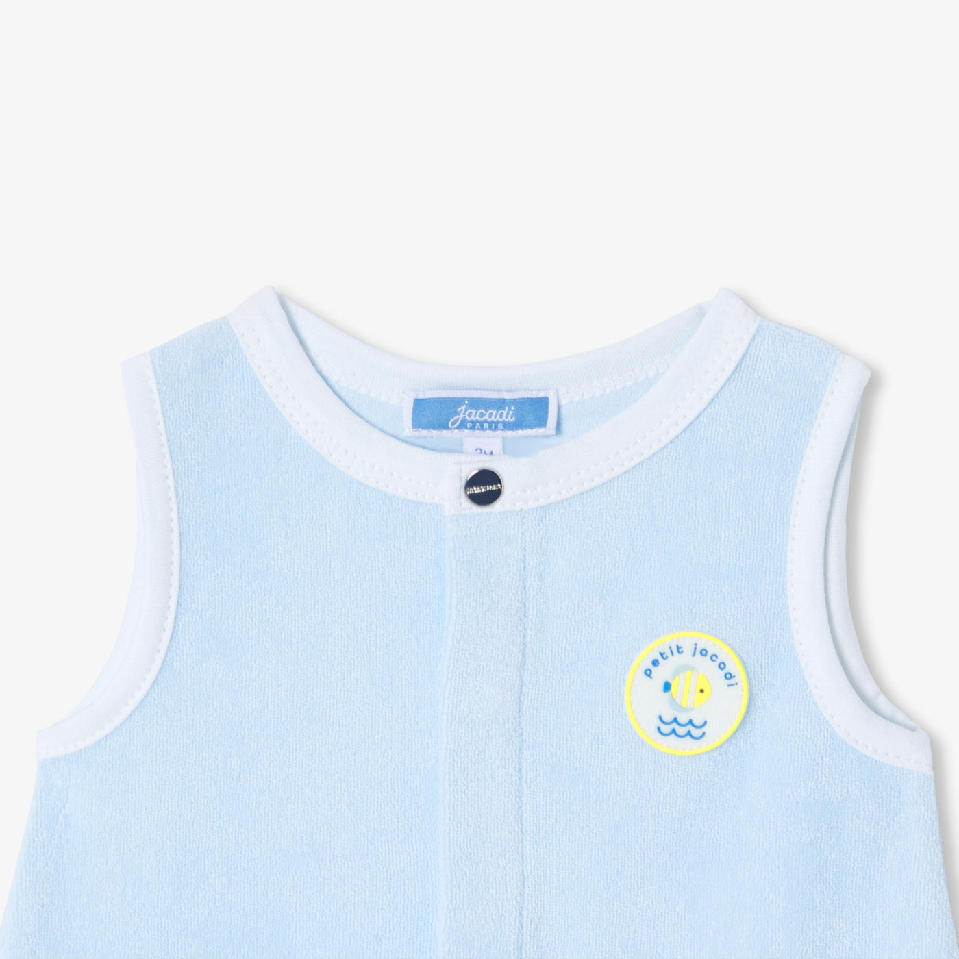 Baby boy French terry romper