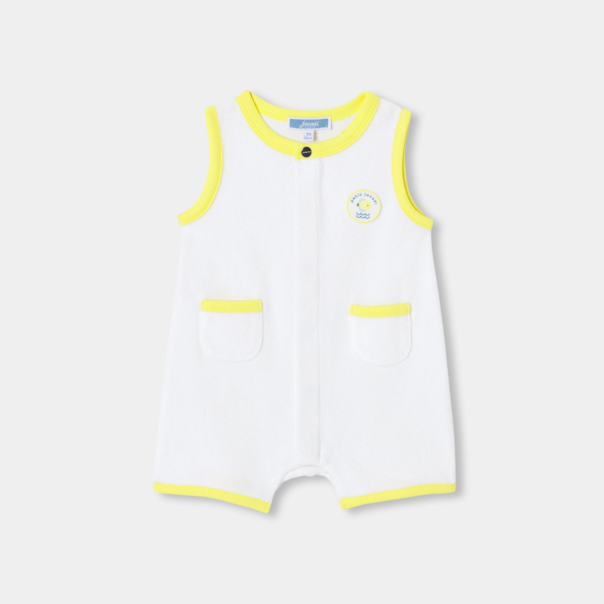 Baby boy French terry romper