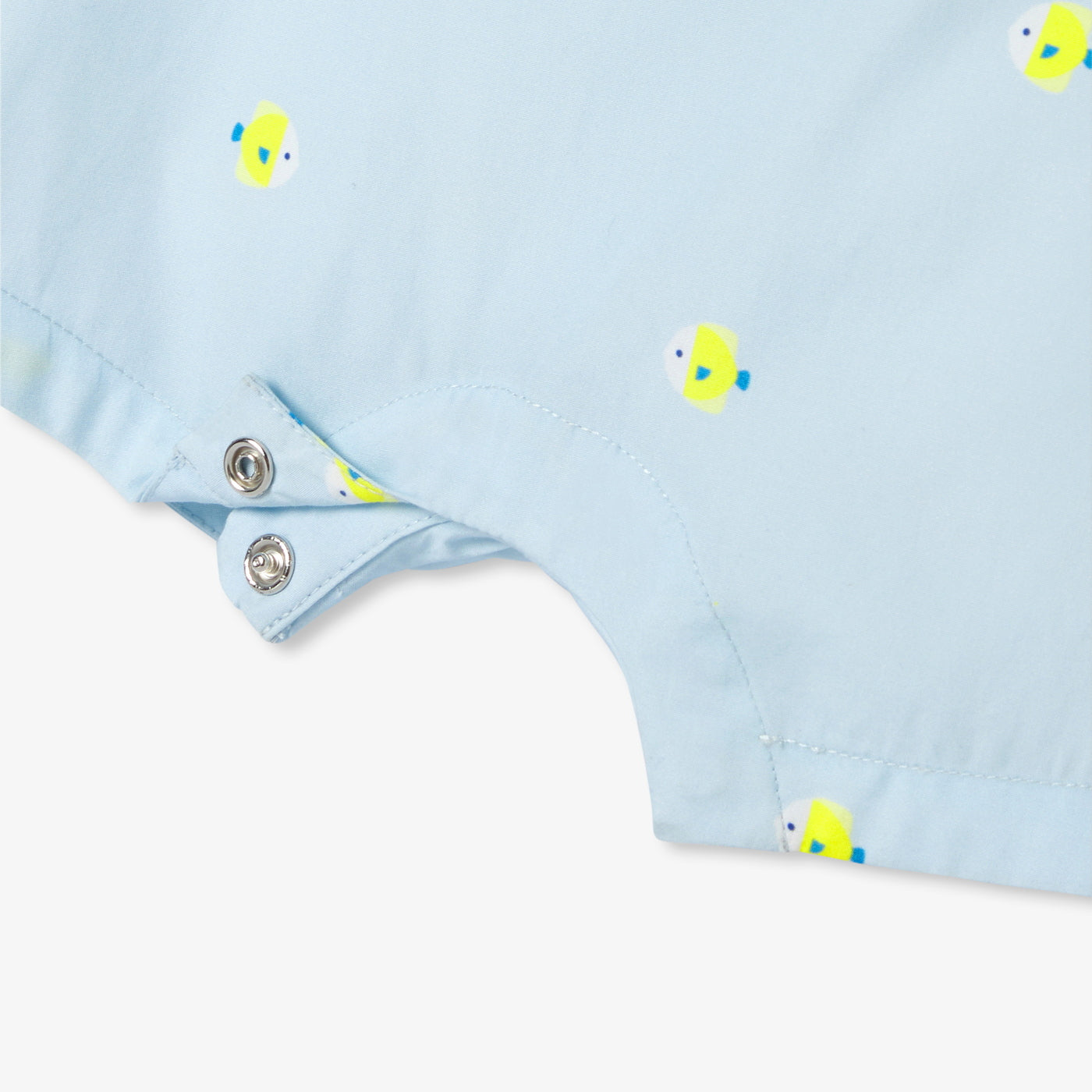 Baby boy poplin romper