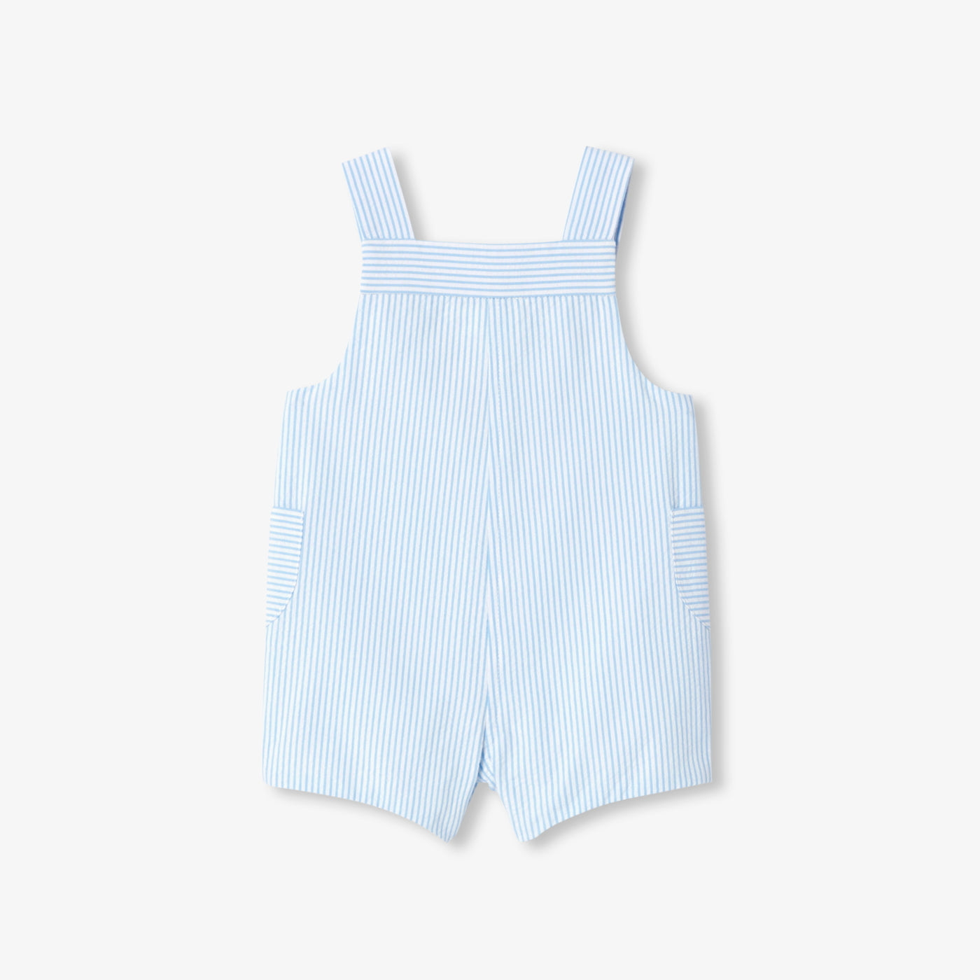 Baby seersucker dungarees