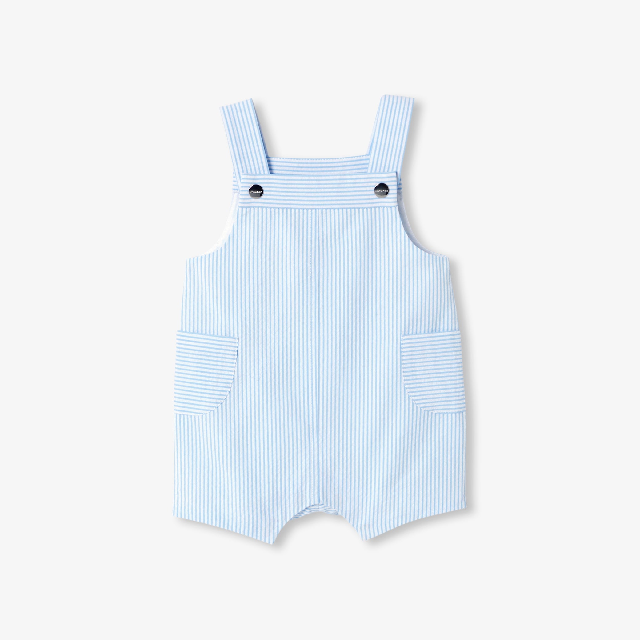 Baby seersucker dungarees