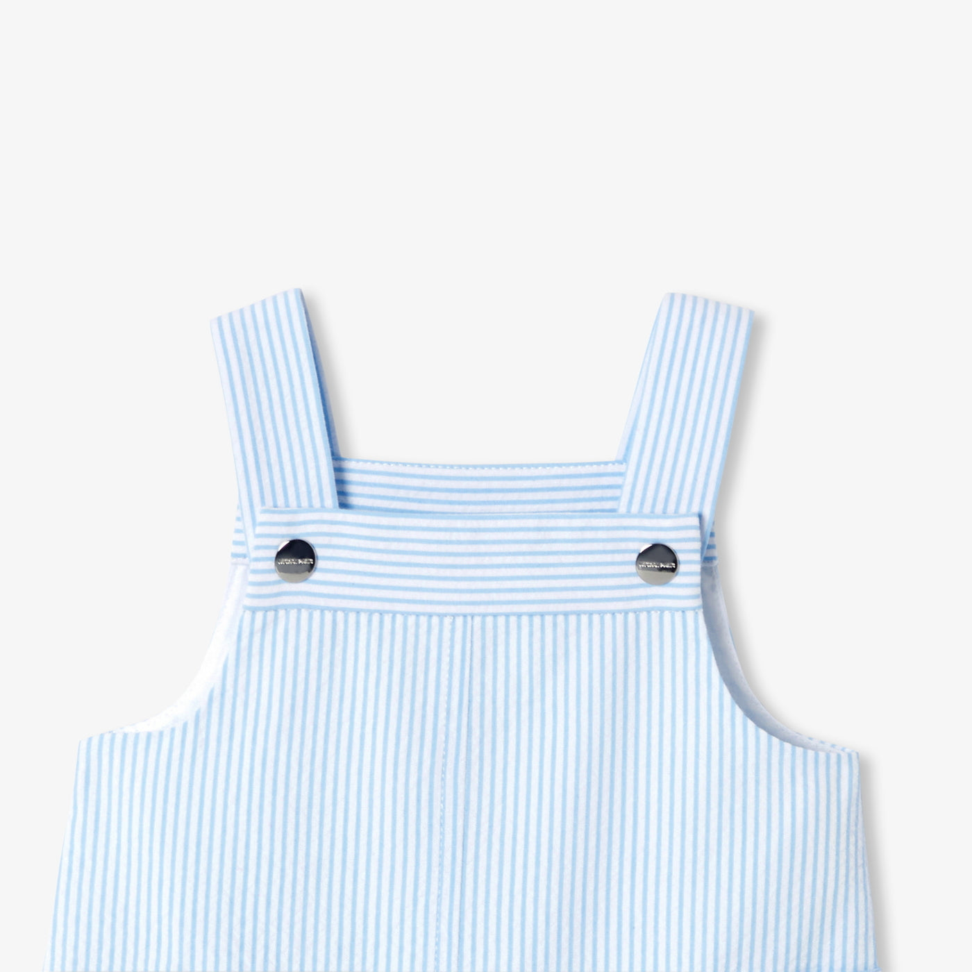 Baby seersucker dungarees