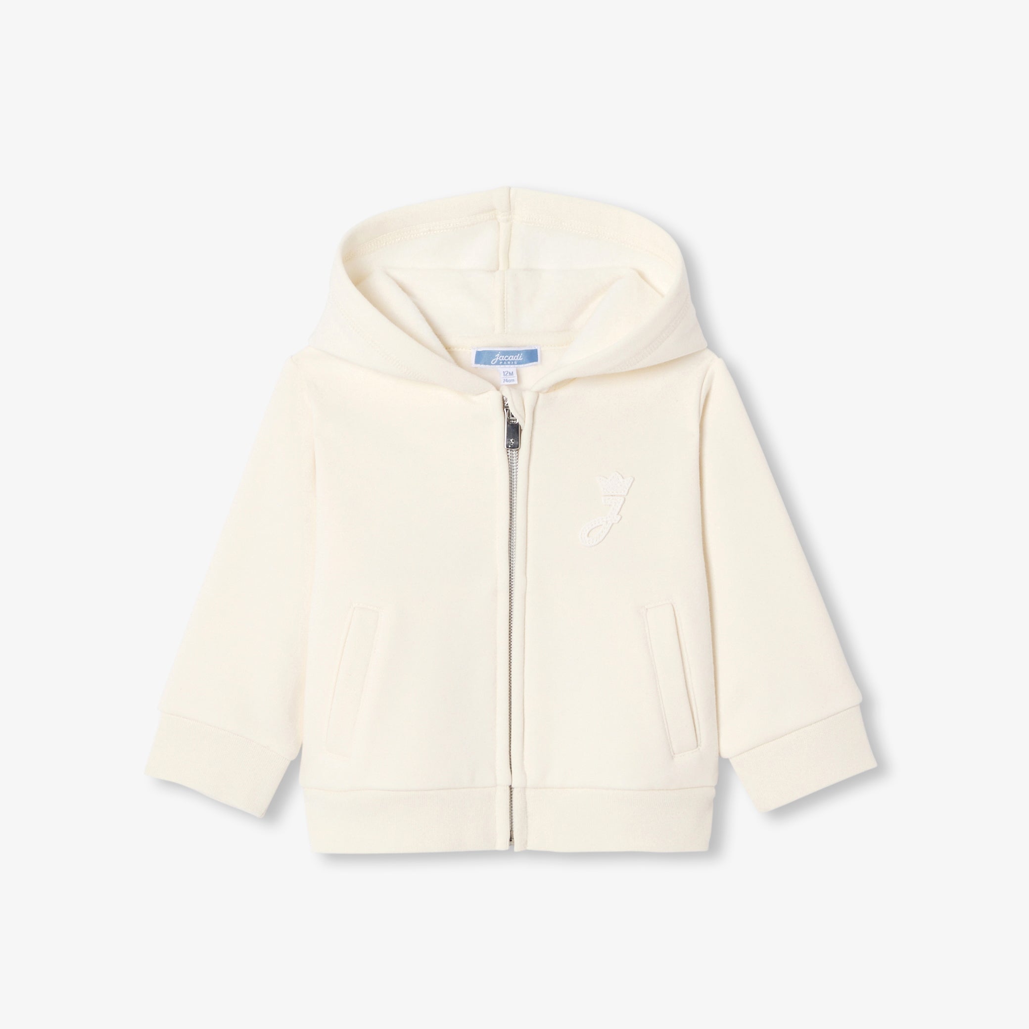 Baby zip-up sweatshirt in fleece
