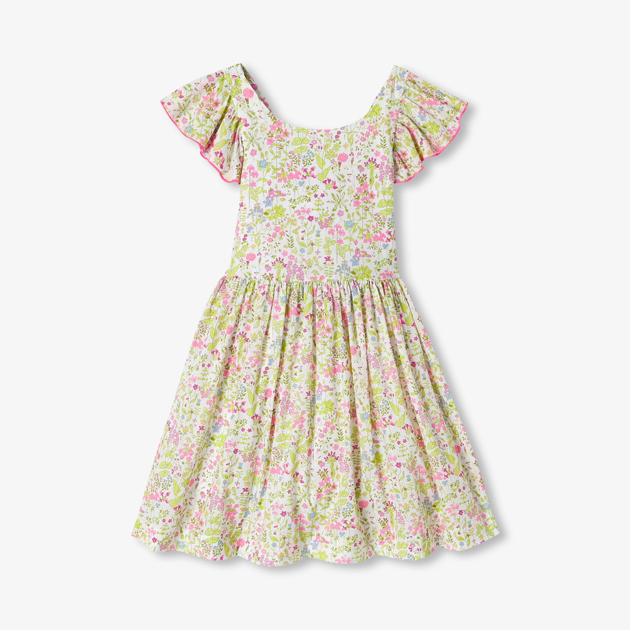 Girl halter neck dress in Liberty fabric