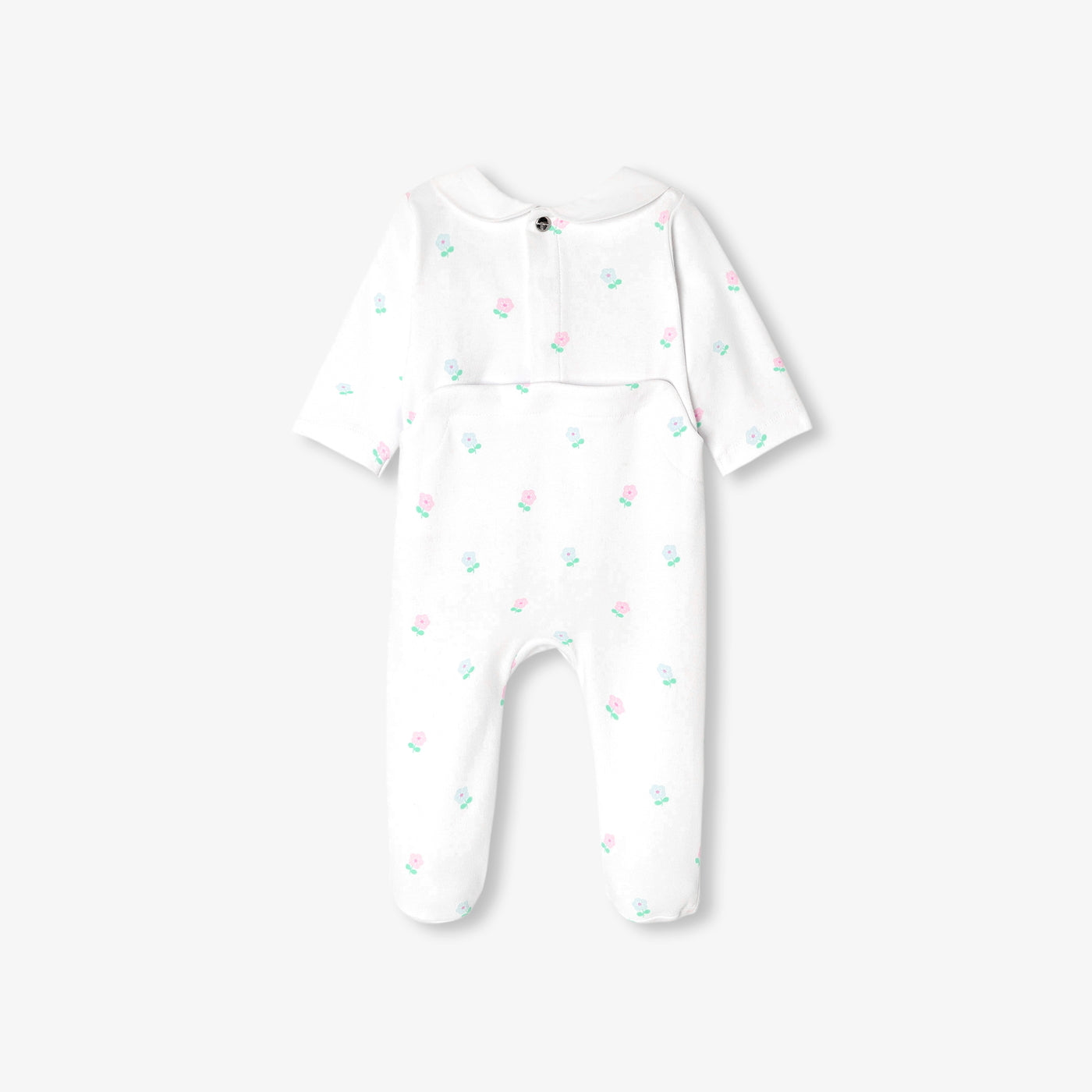 Baby girl pyjamas in interlock cotton