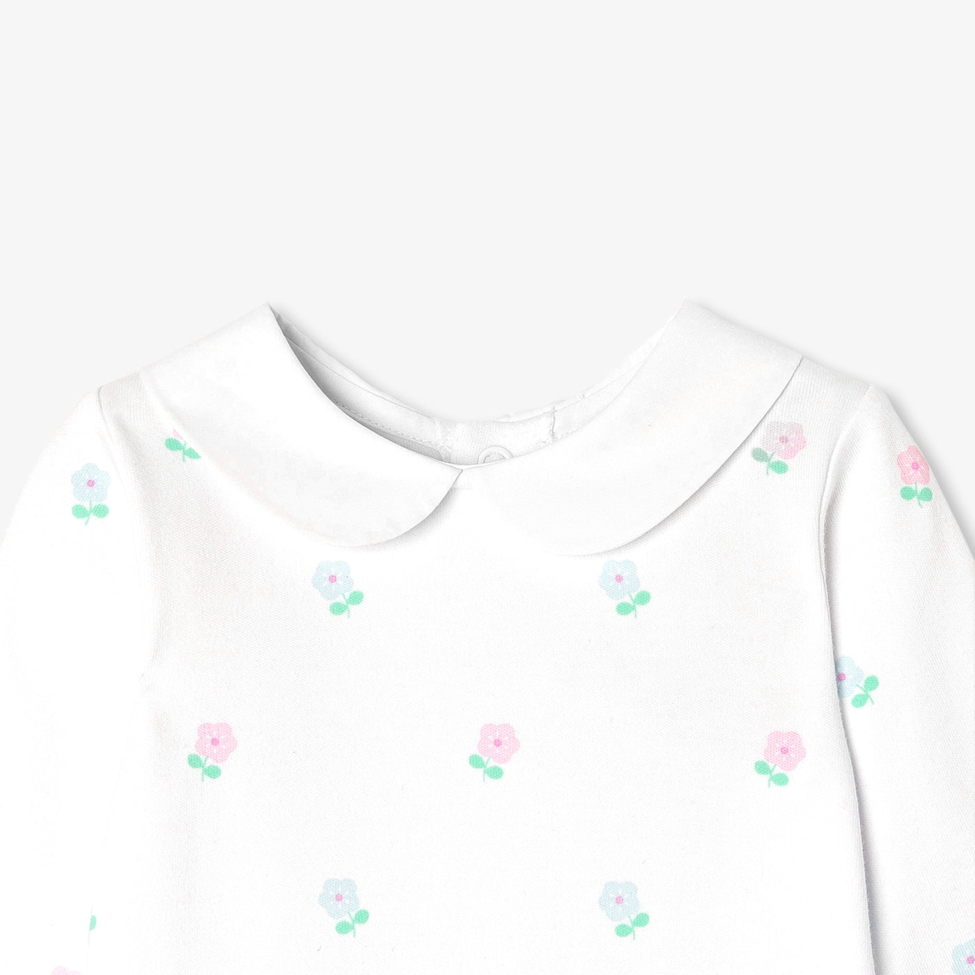 Baby girl pyjamas in interlock cotton