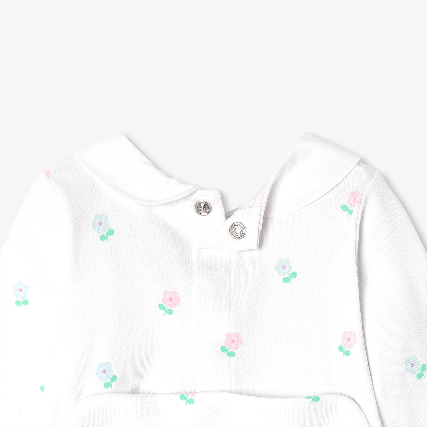 Baby girl pyjamas in interlock cotton