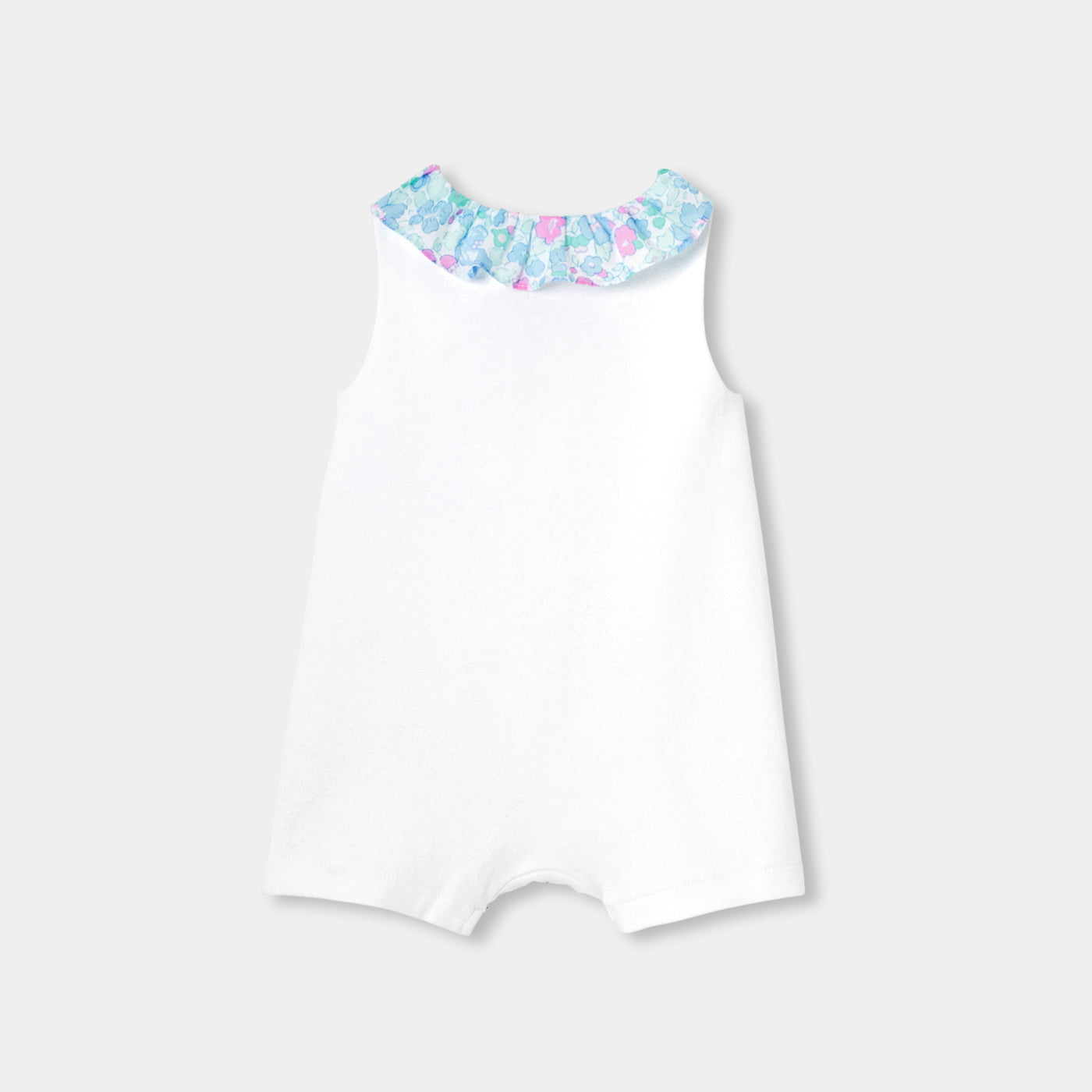 Baby girl interlock cotton romper