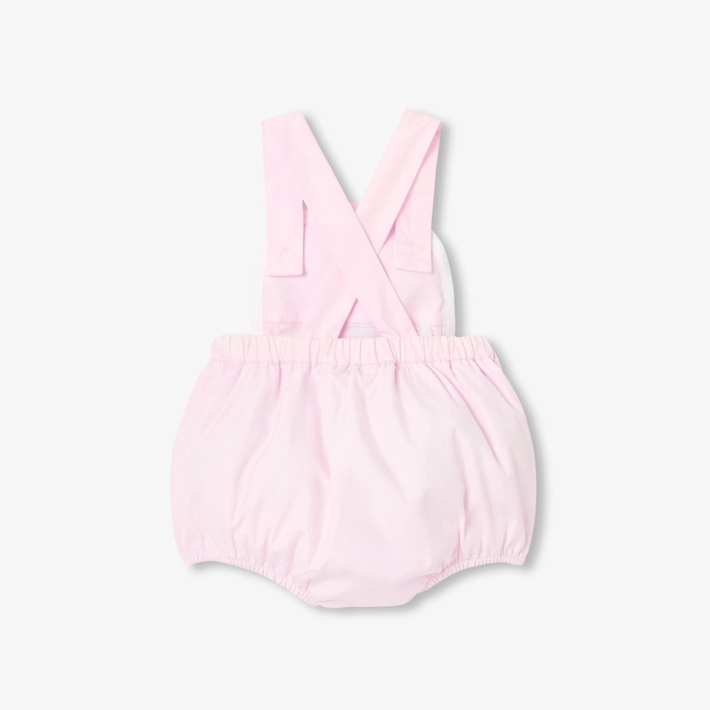 Baby girl romper in cotton poplin