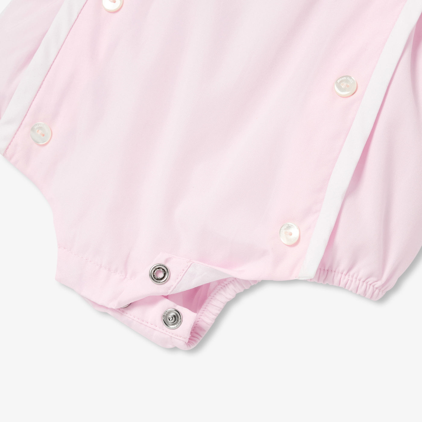 Baby girl romper in cotton poplin
