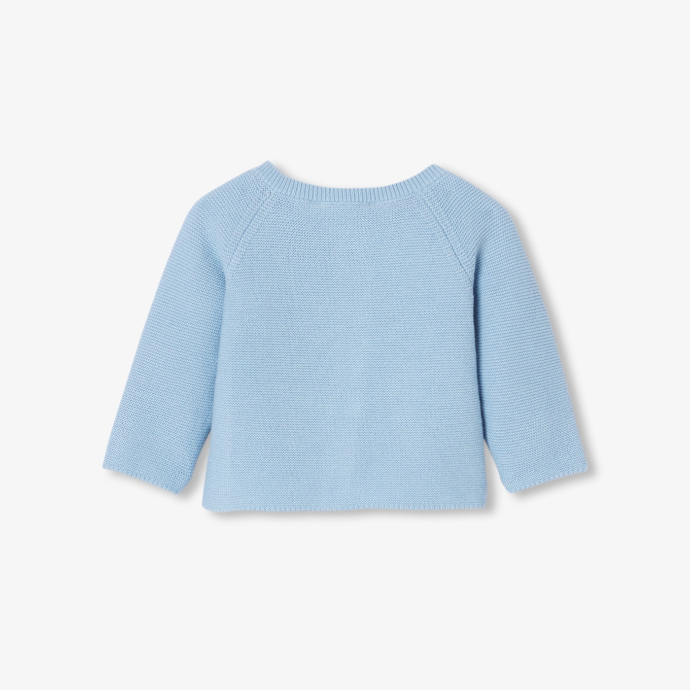 Baby boy garter stitch cardigan