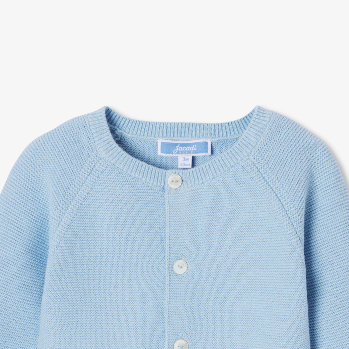 Baby boy garter stitch cardigan