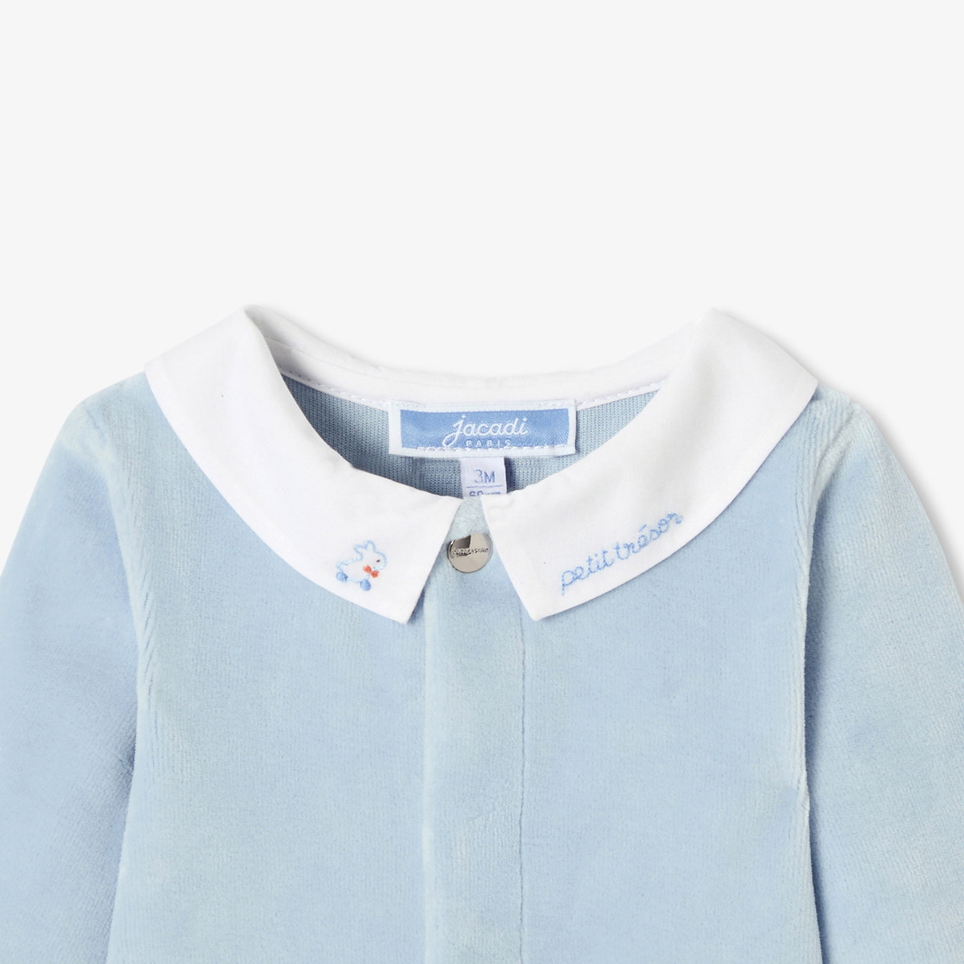 Baby boy velvet pyjamas