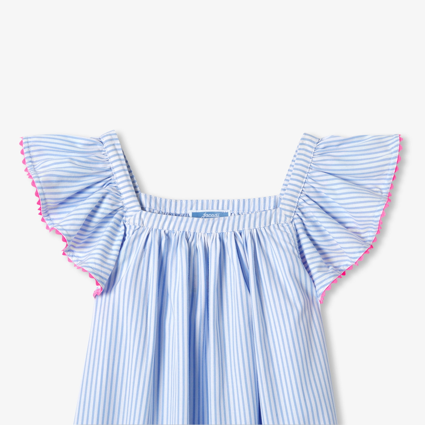 Girl striped poplin nightdress