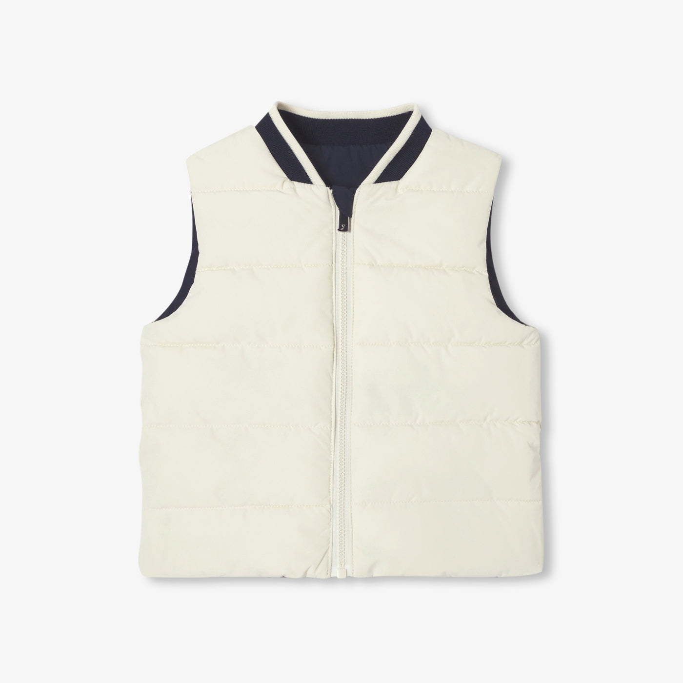 Baby boy reversible sleeveless padded jacket