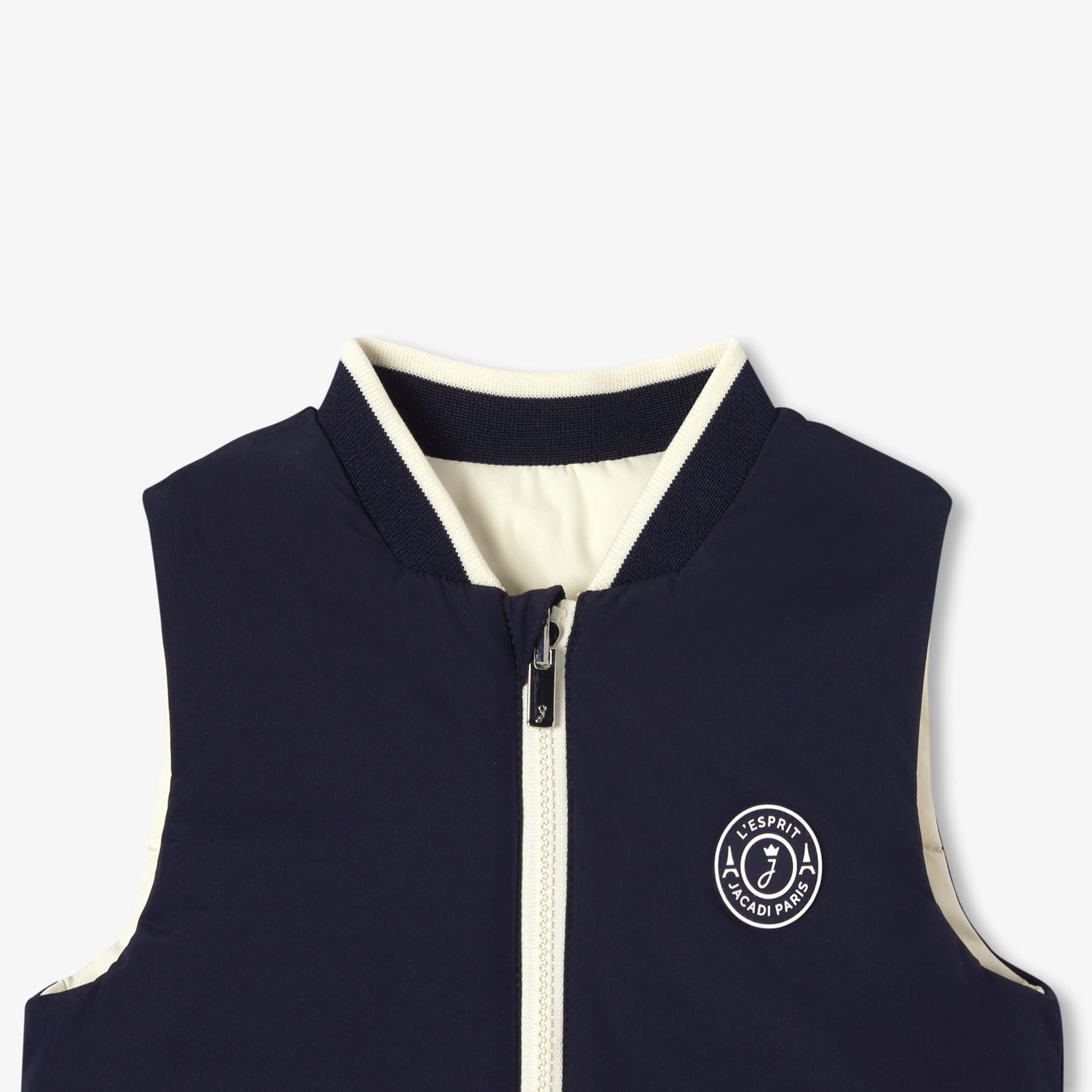 Baby boy reversible sleeveless padded jacket