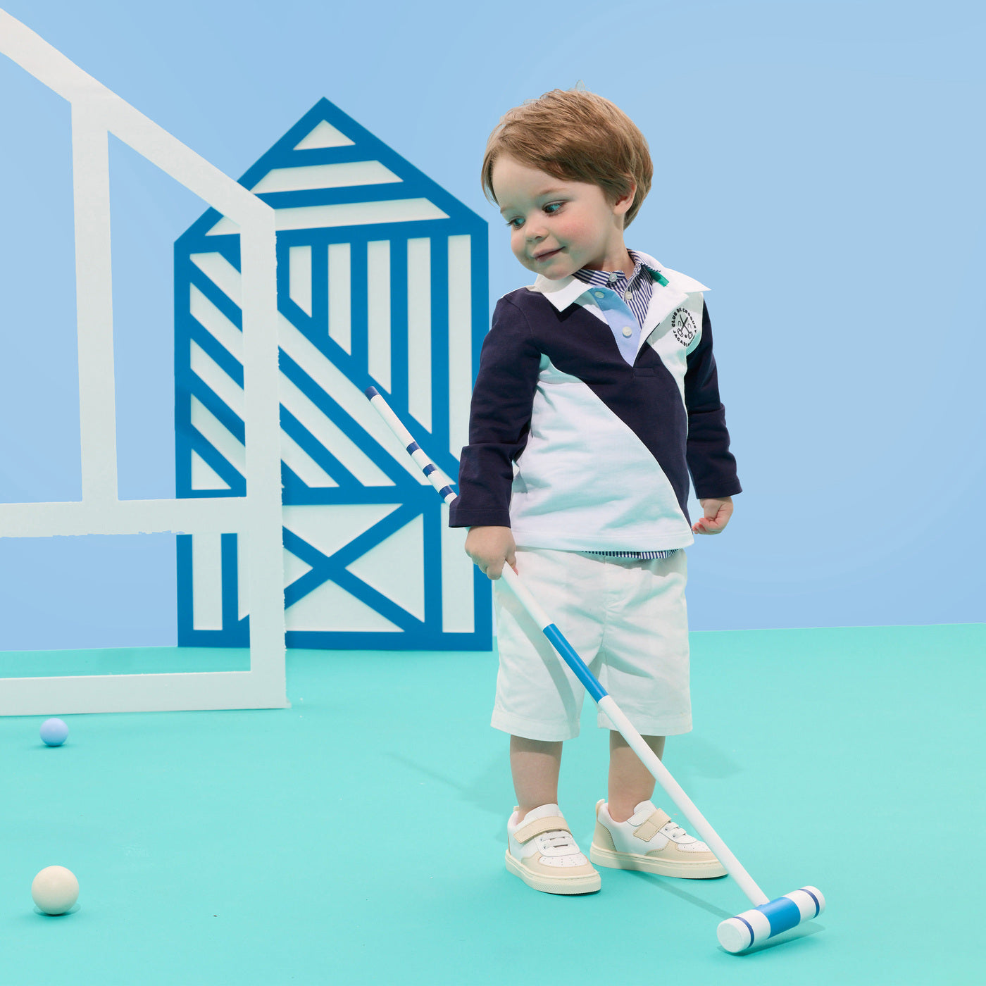 Baby boy cotton jersey rugby shirt