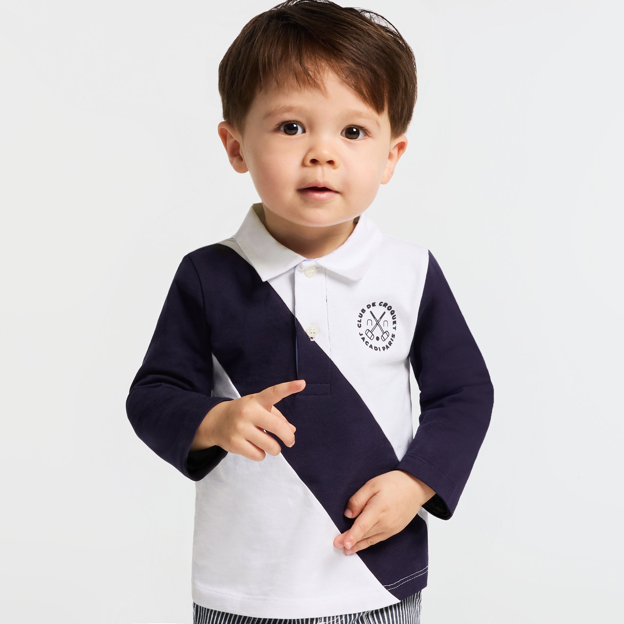 Baby boy cotton jersey rugby shirt