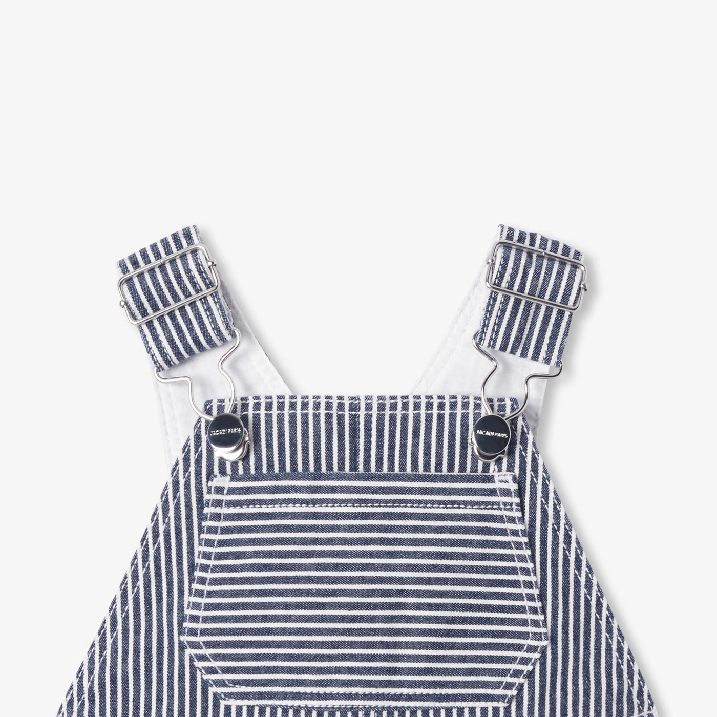 Salopette bébé en twill rayé