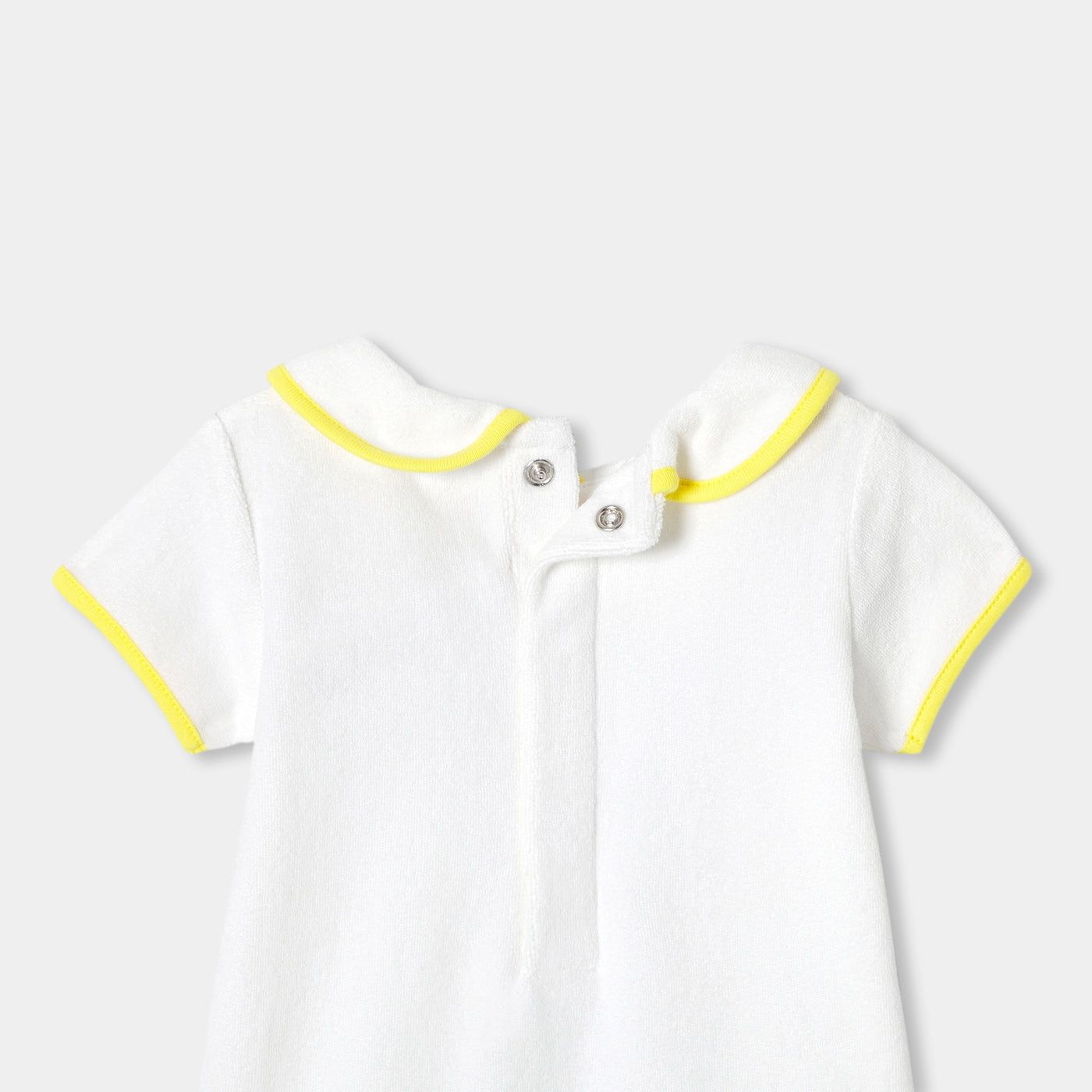 Baby girl French terry cotton romper