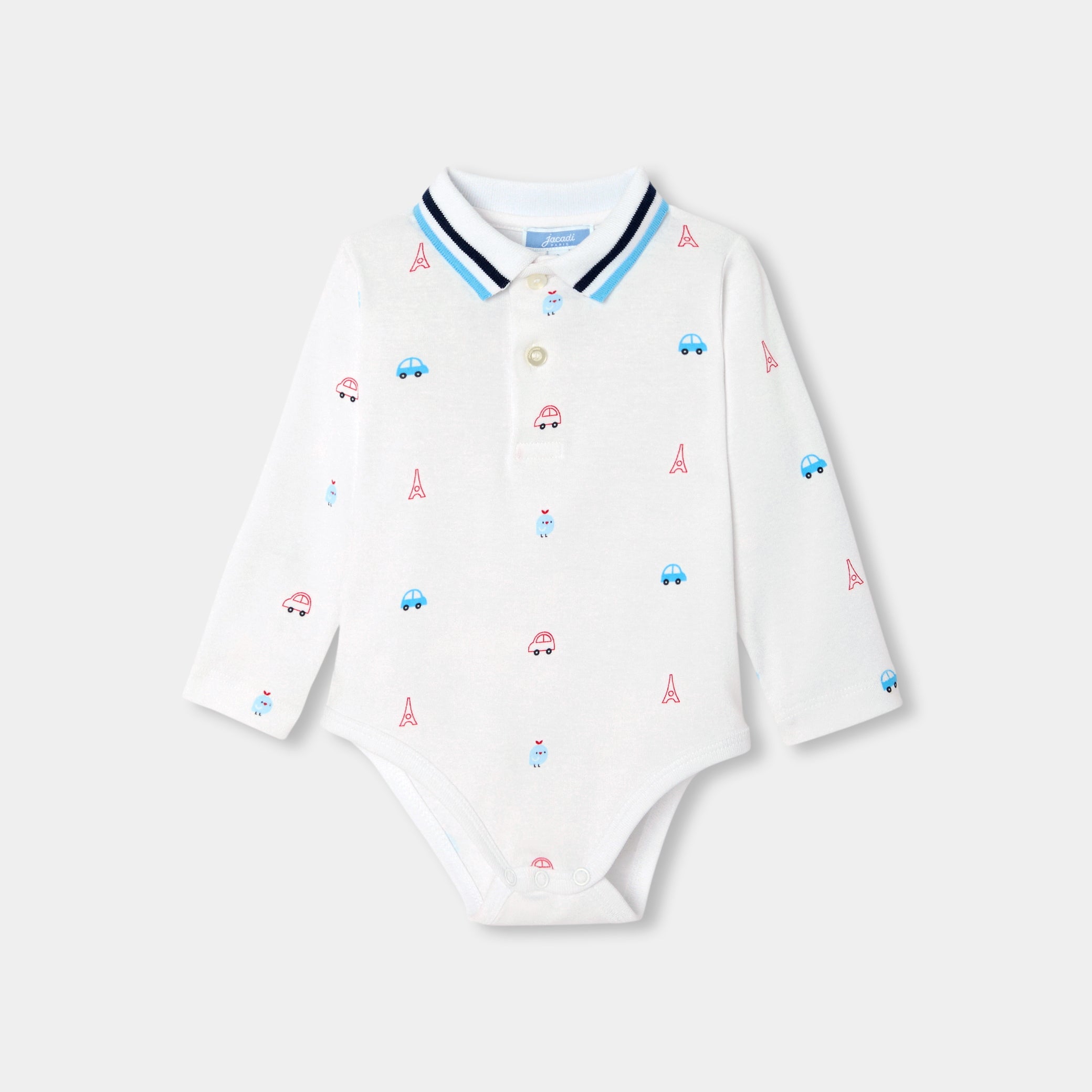 Baby boy long-sleeved rbunny print bodysuit