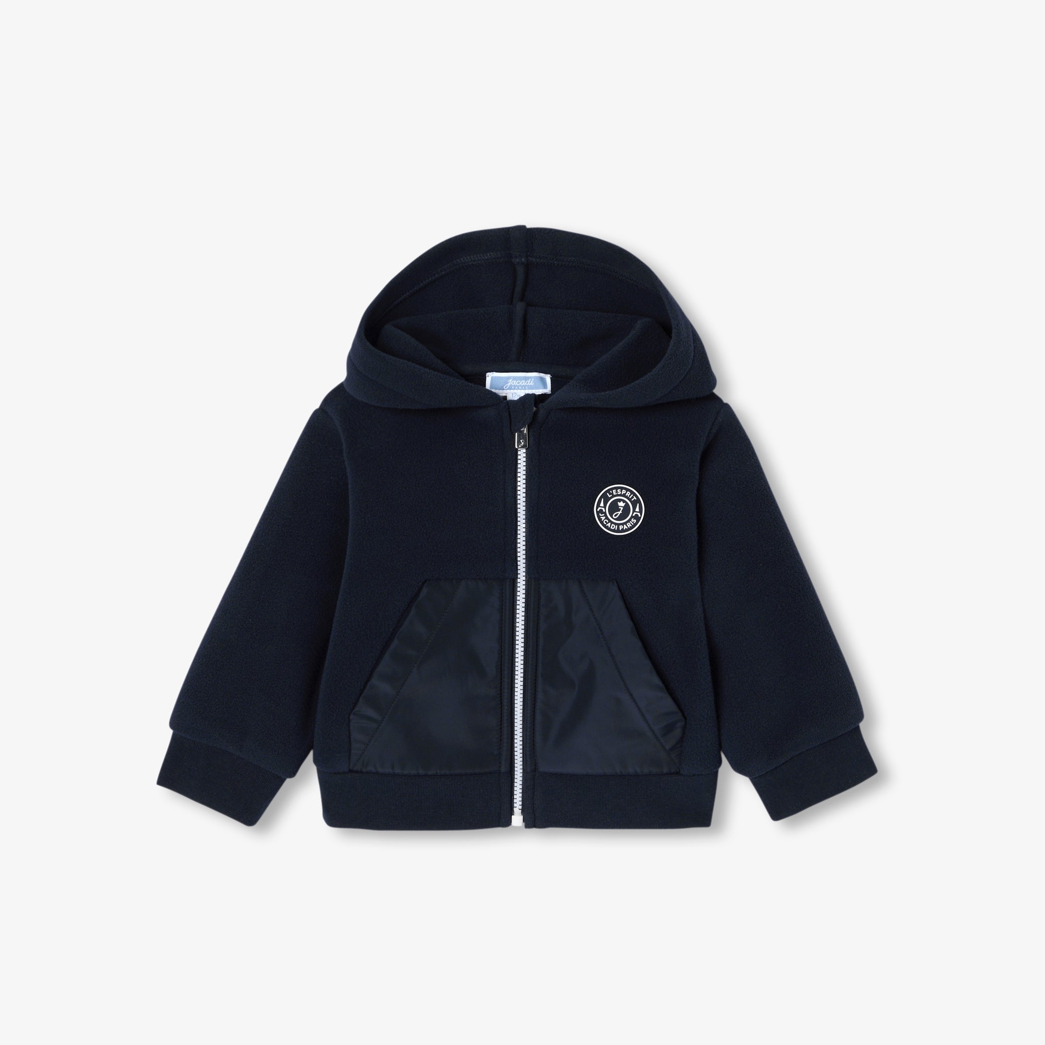 Baby zip-up fleece cardigan