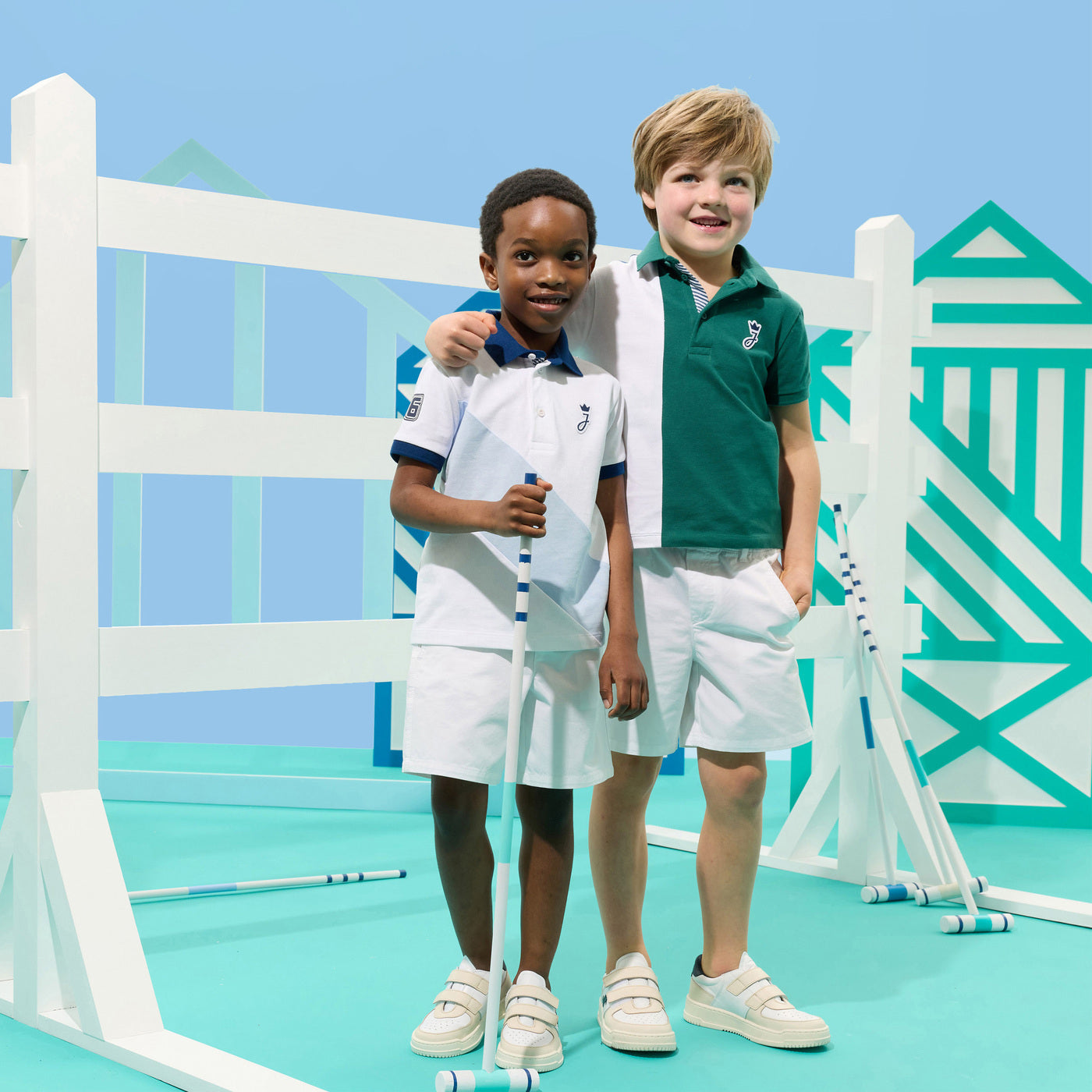 Boy cotton piqué polo shirt