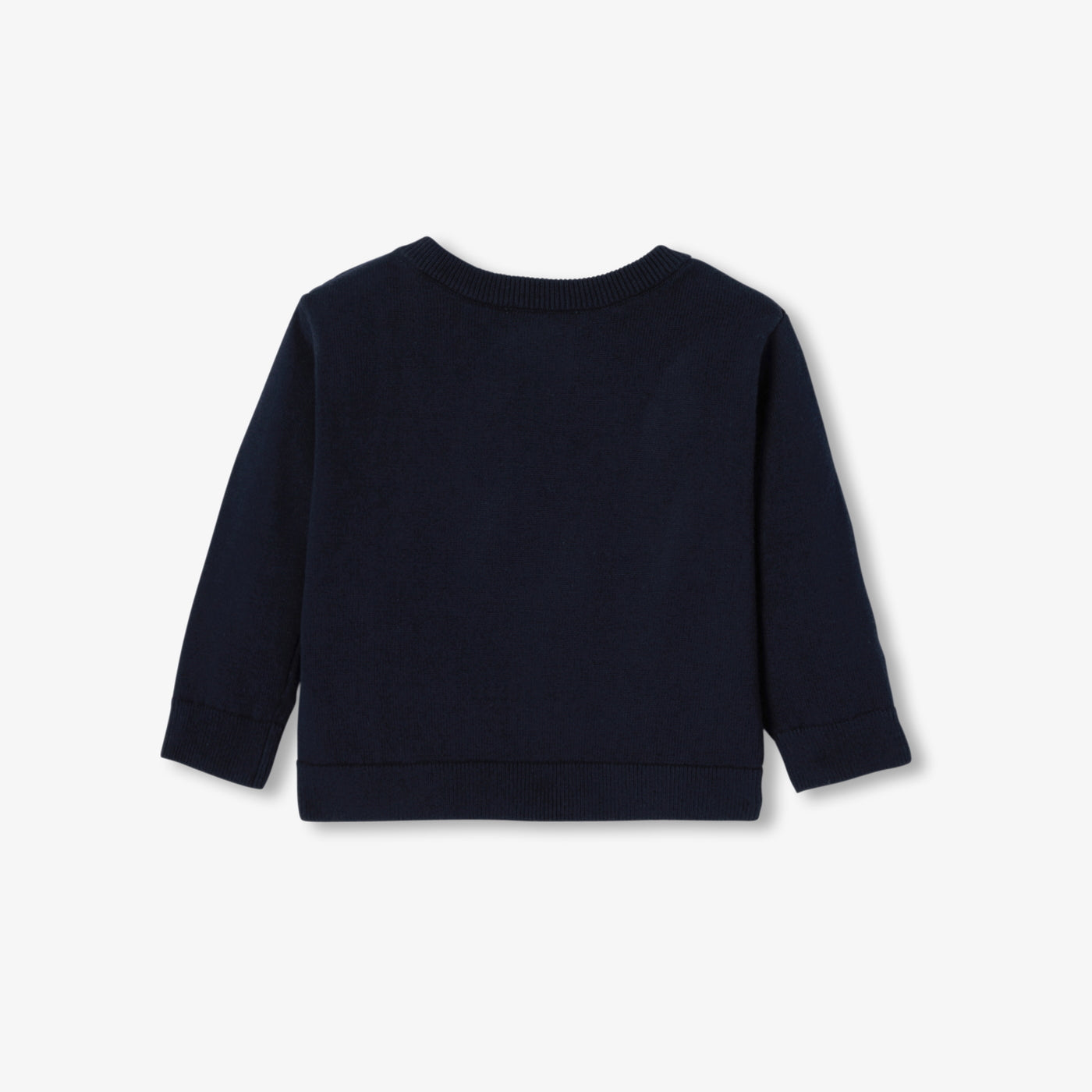 Baby cotton intarsia animal jumper