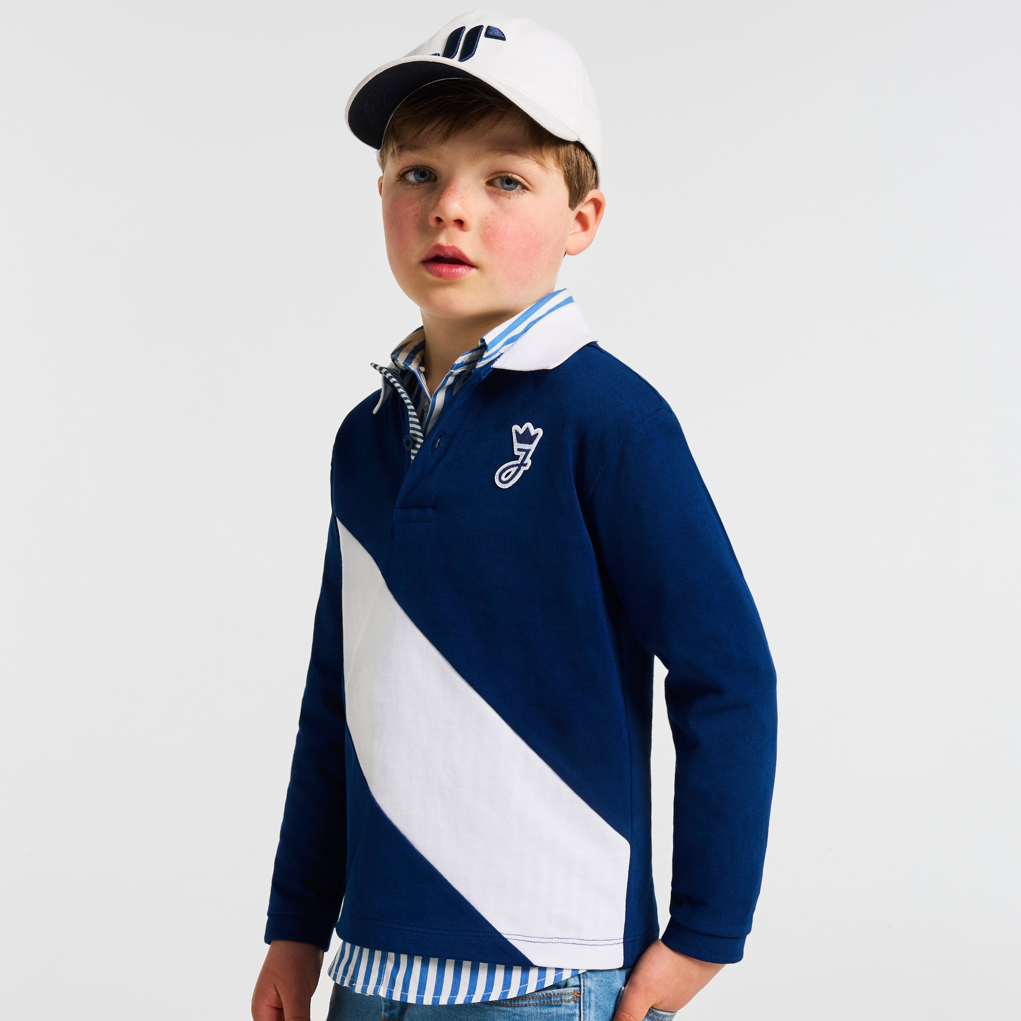 Boy heavy jersey rugby shirt