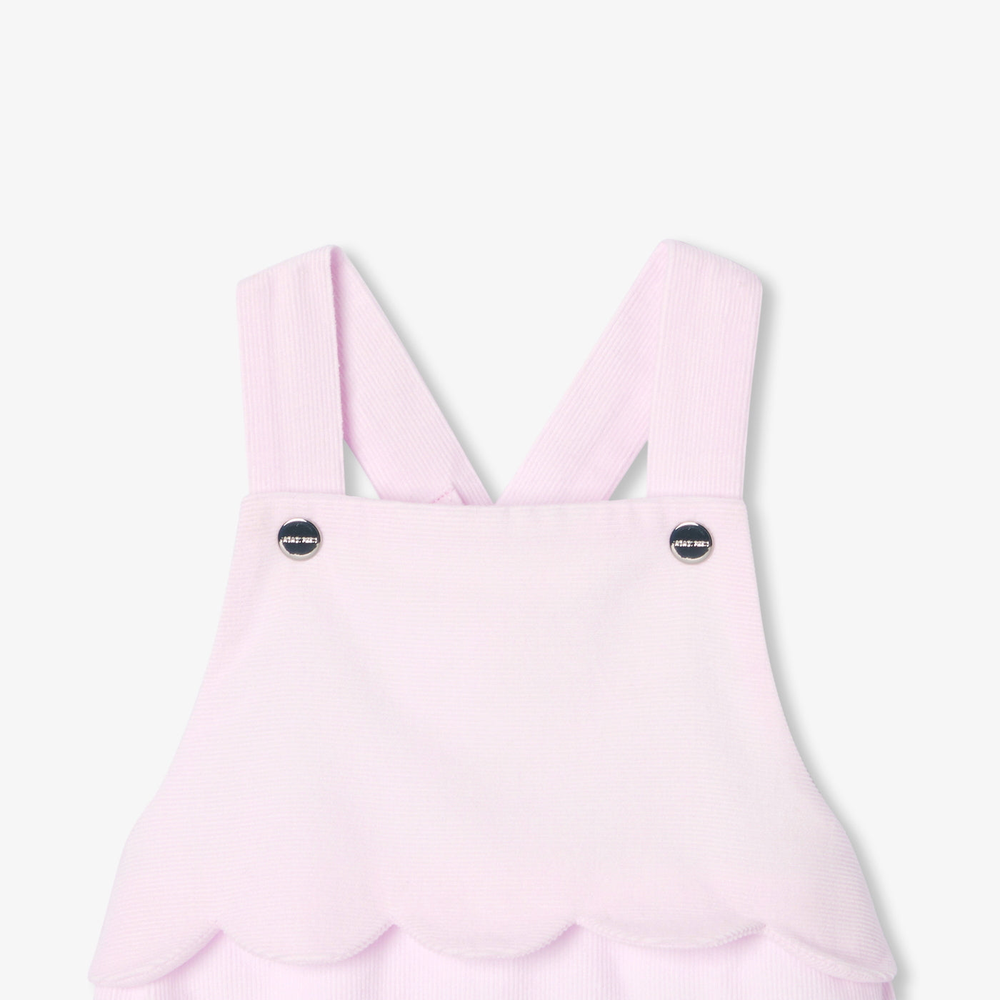 Baby girl velvet overalls