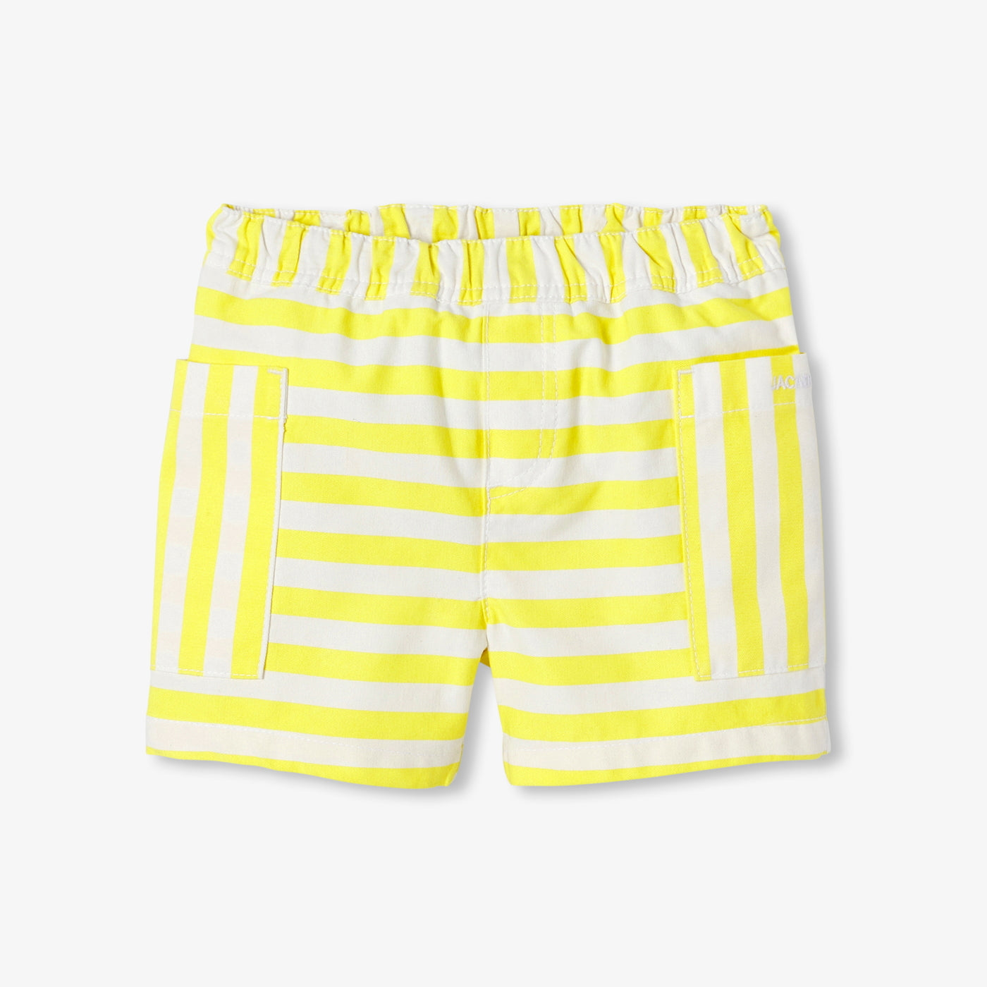 Baby boy striped twill shorts