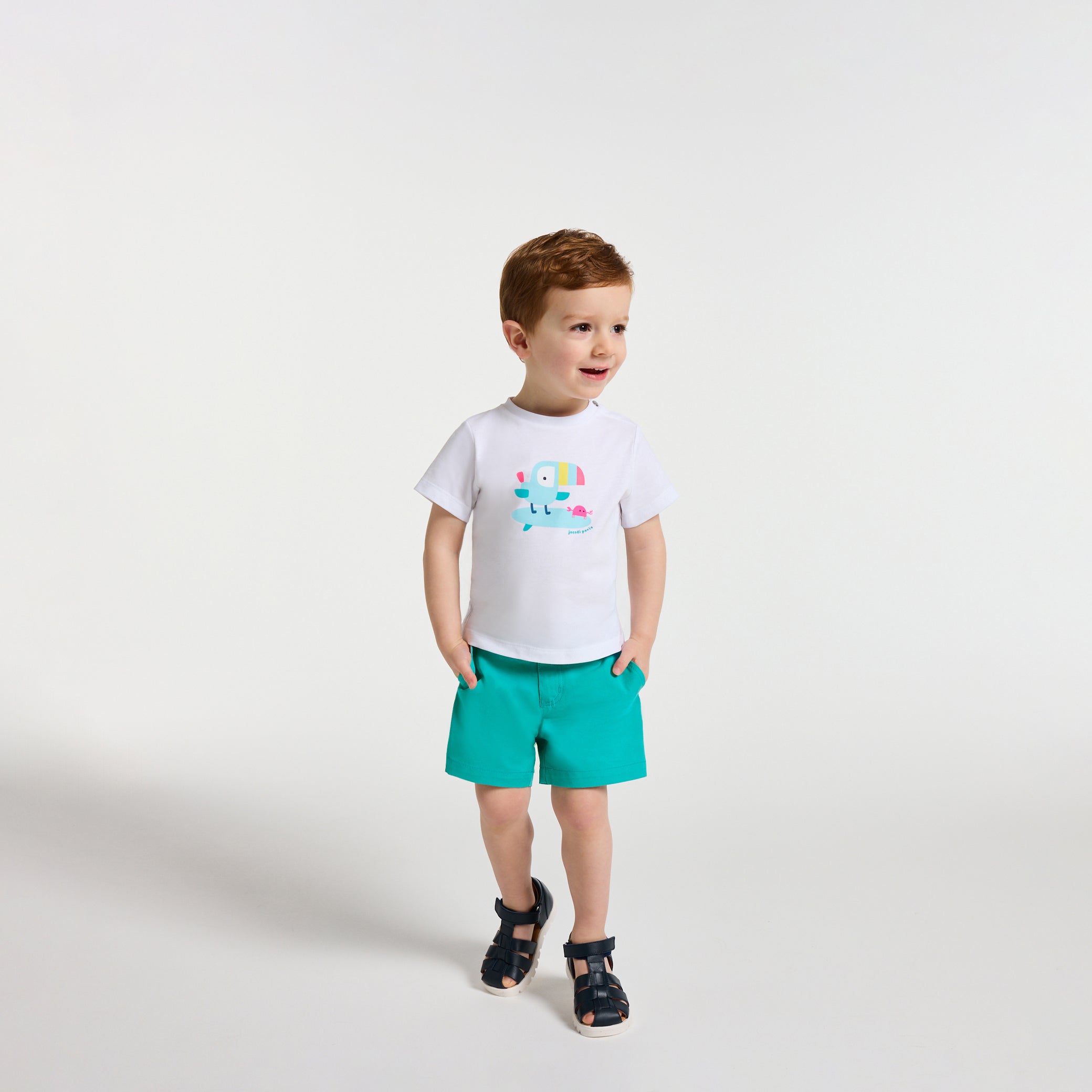 Baby boy gabardine shorts