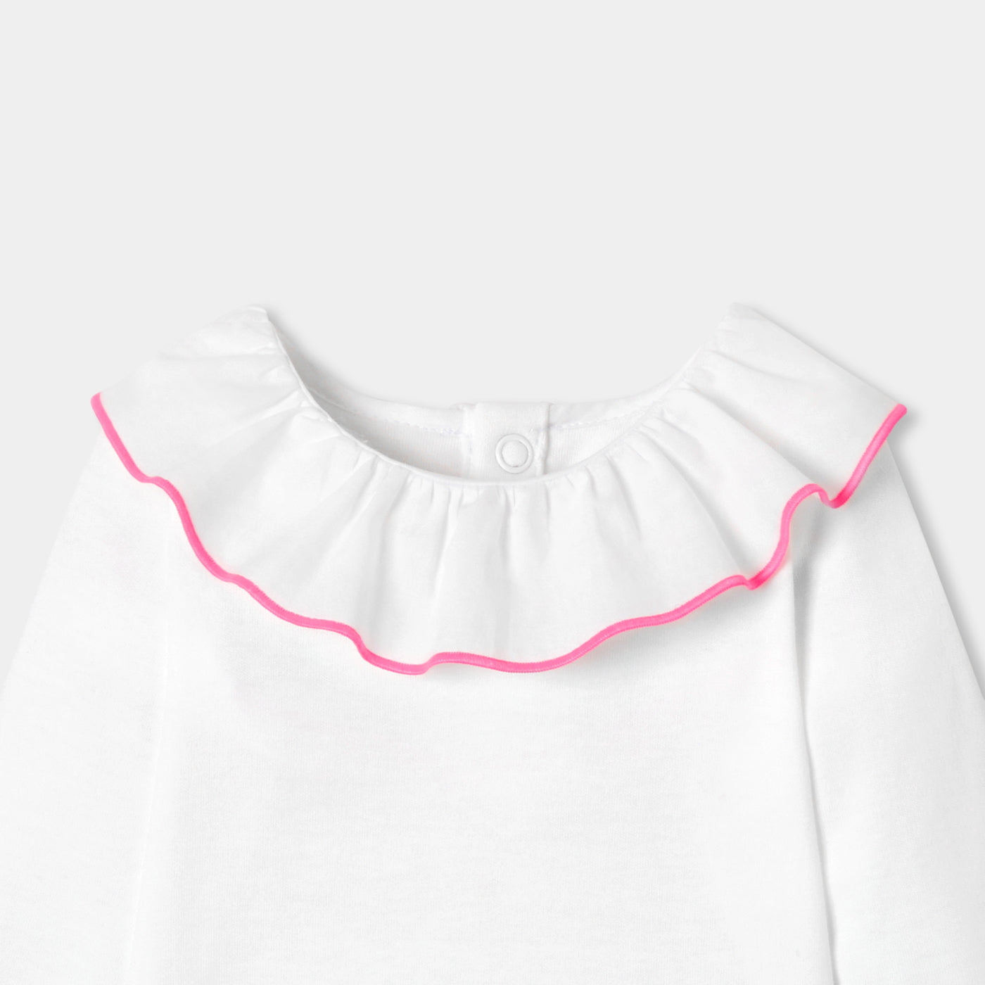 Baby girl long-sleeved cotton bodysuit