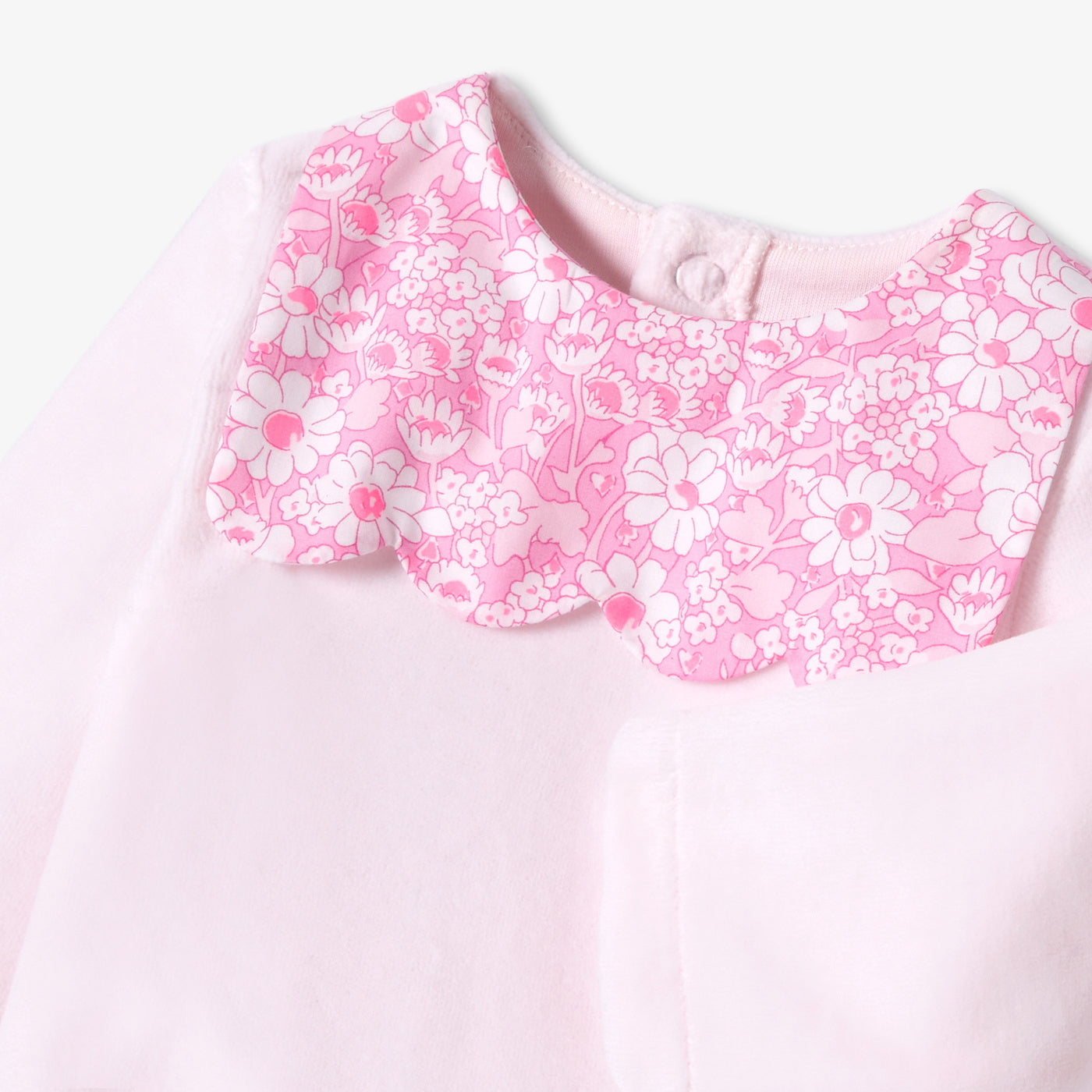 Baby girl velvet pyjamas