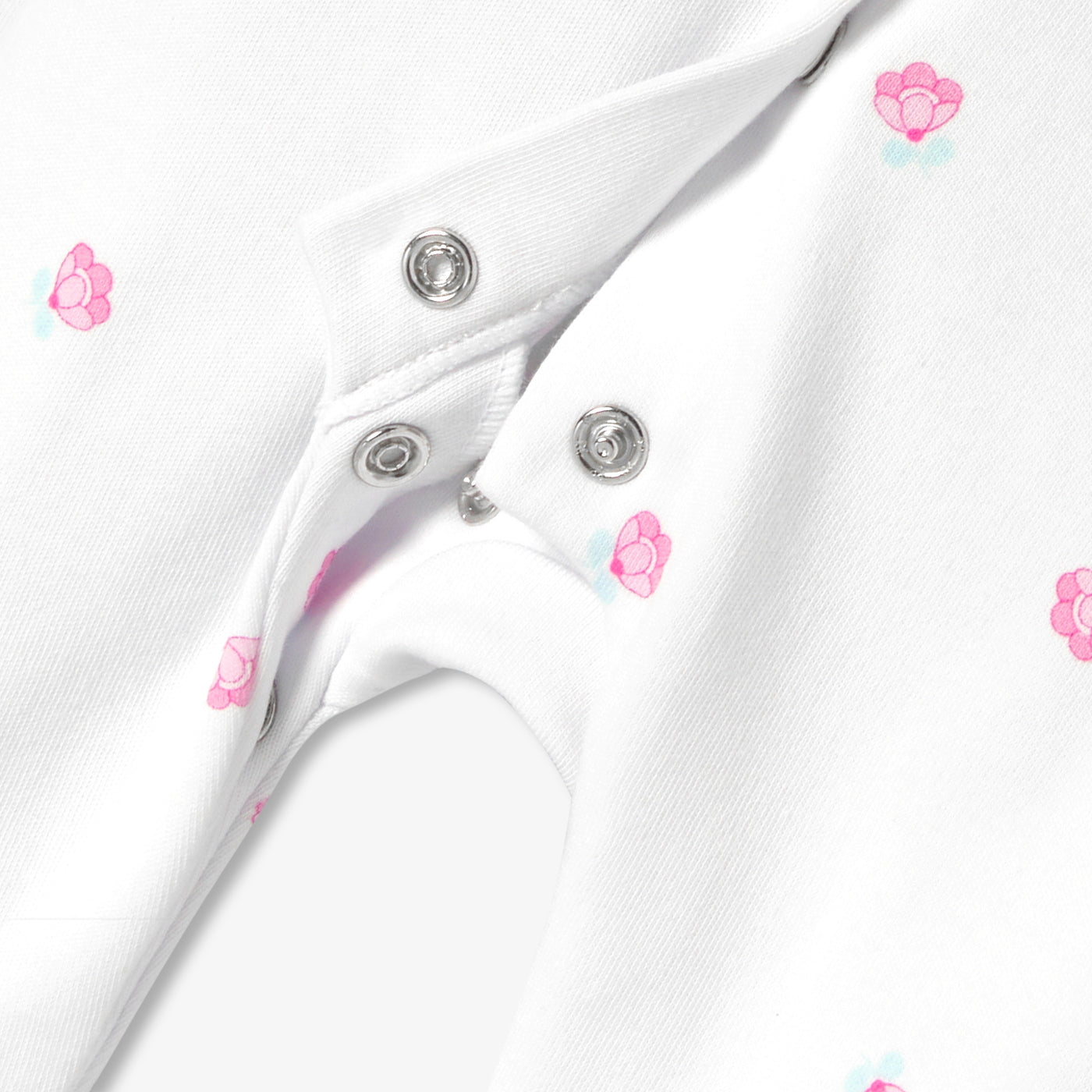 Baby girl Interlock cotton floral print pyjamas