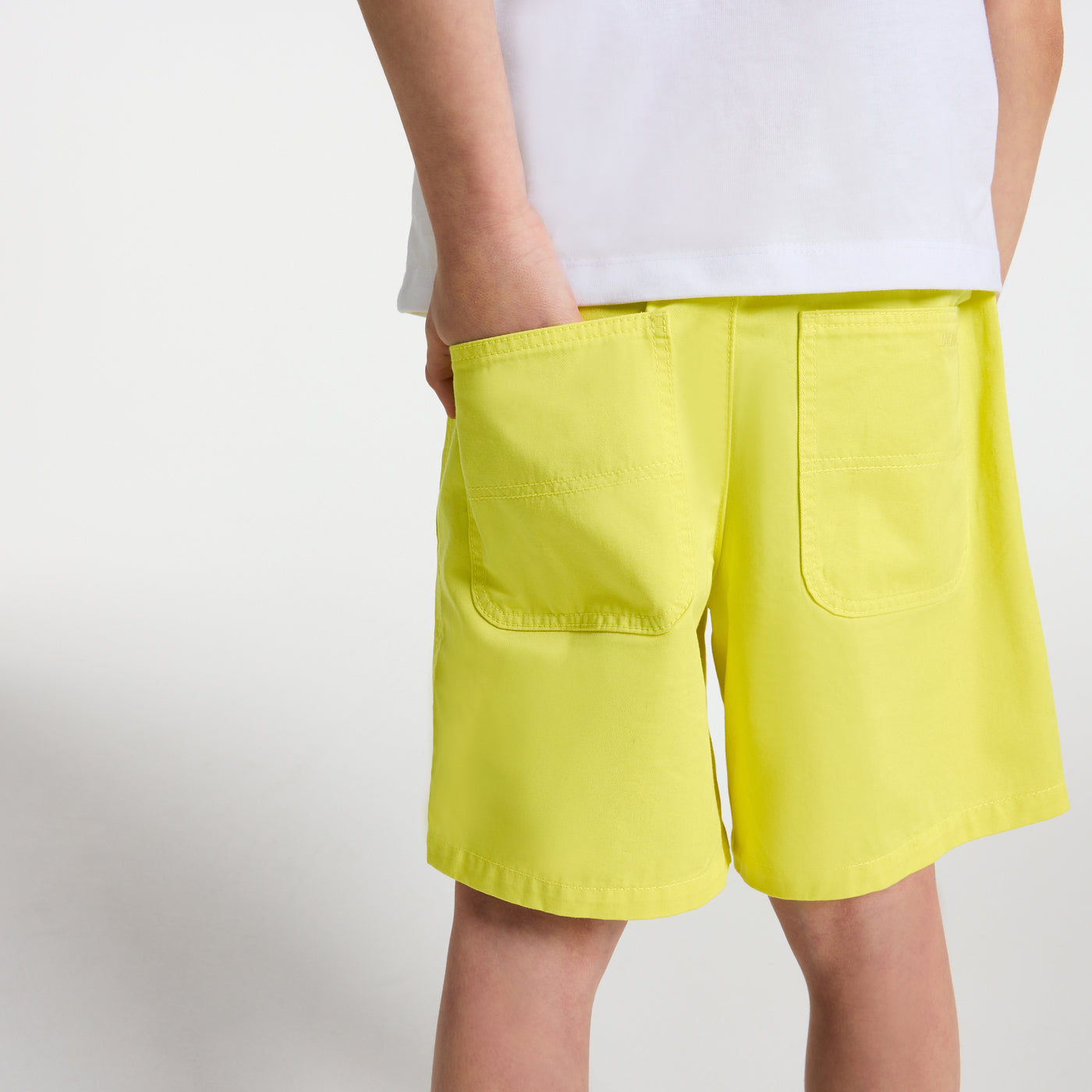 Boy cotton twill Bermuda shorts