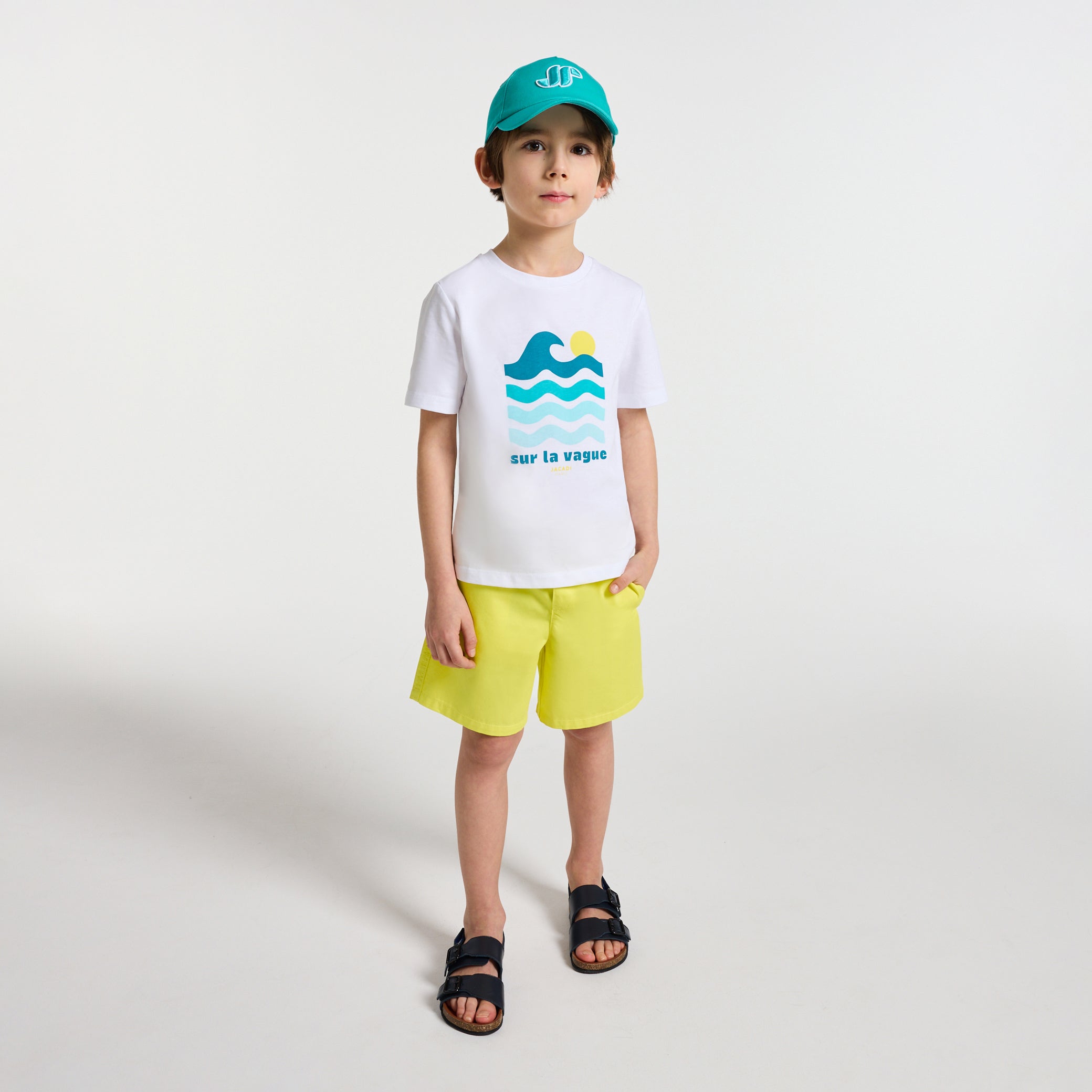 Boy cotton twill Bermuda shorts