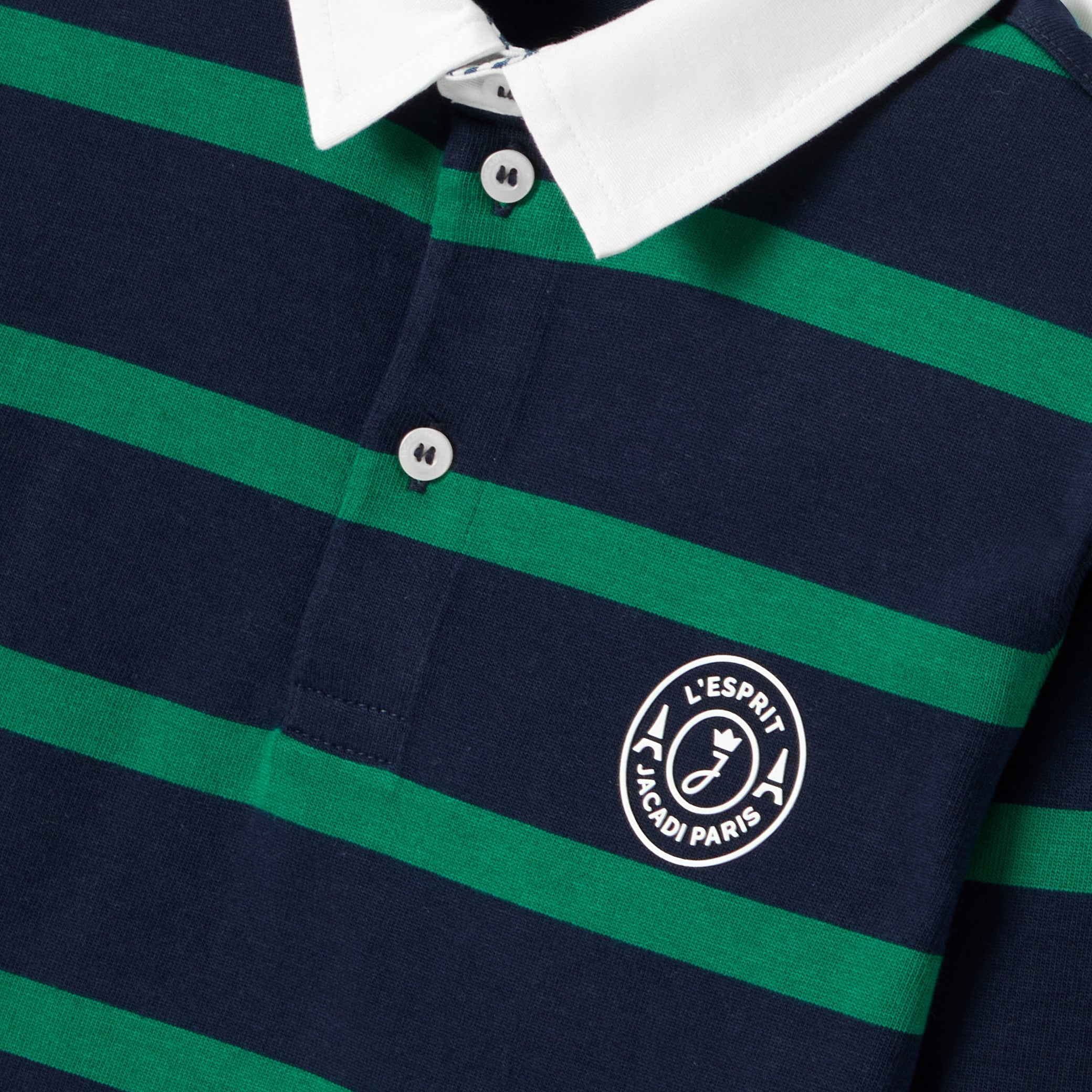 Polo rugby enfant en jersey épais