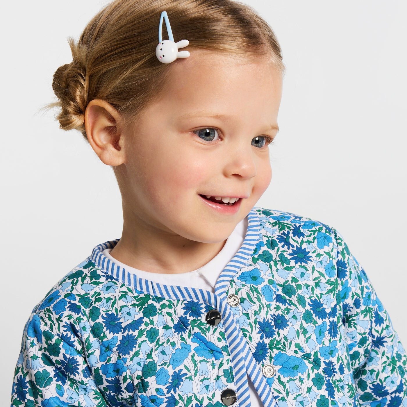 Baby girl jacket in Liberty fabric