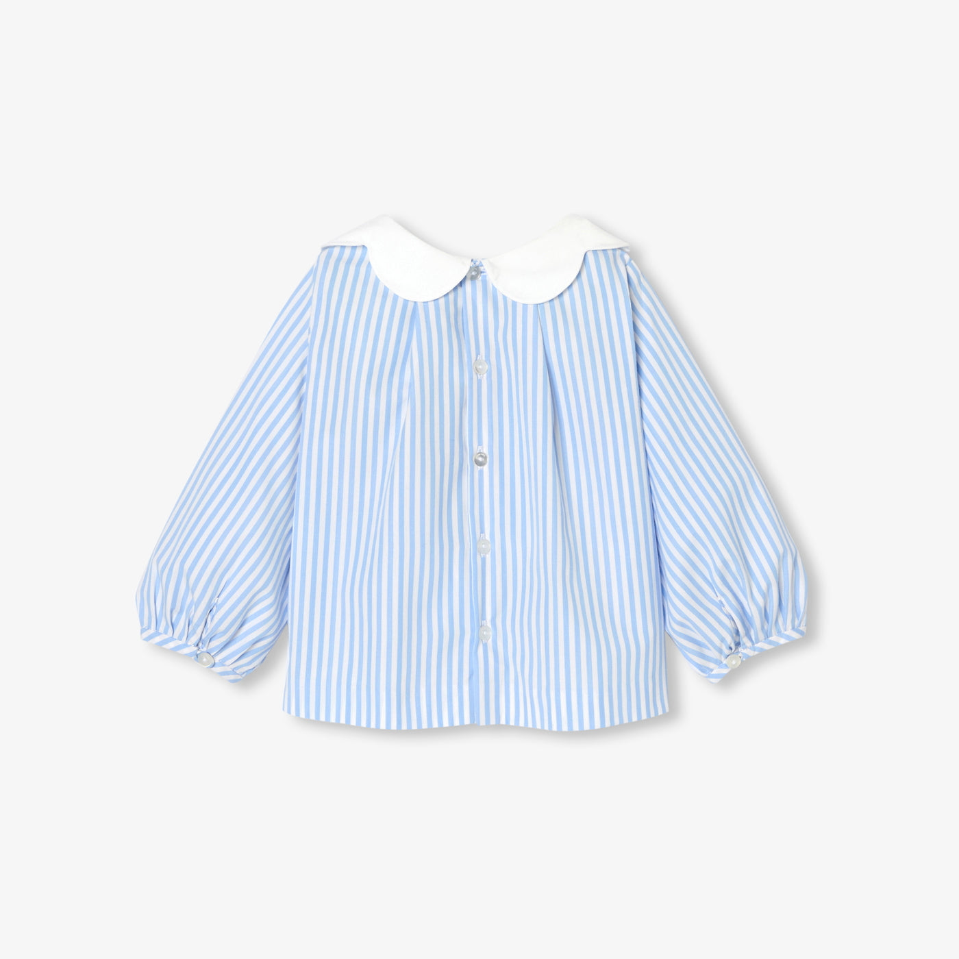 Baby girl striped poplin blouse