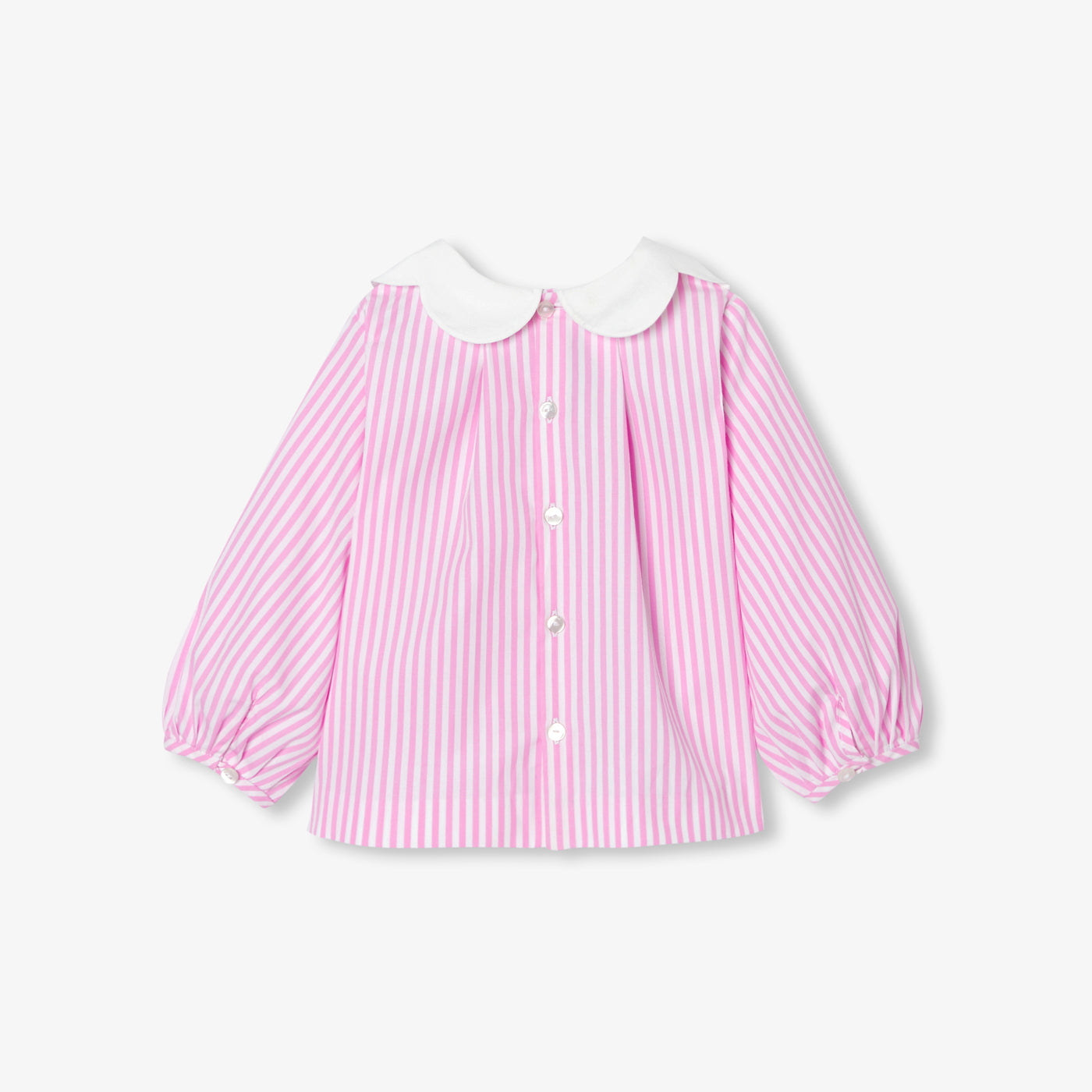 Baby girl striped poplin blouse