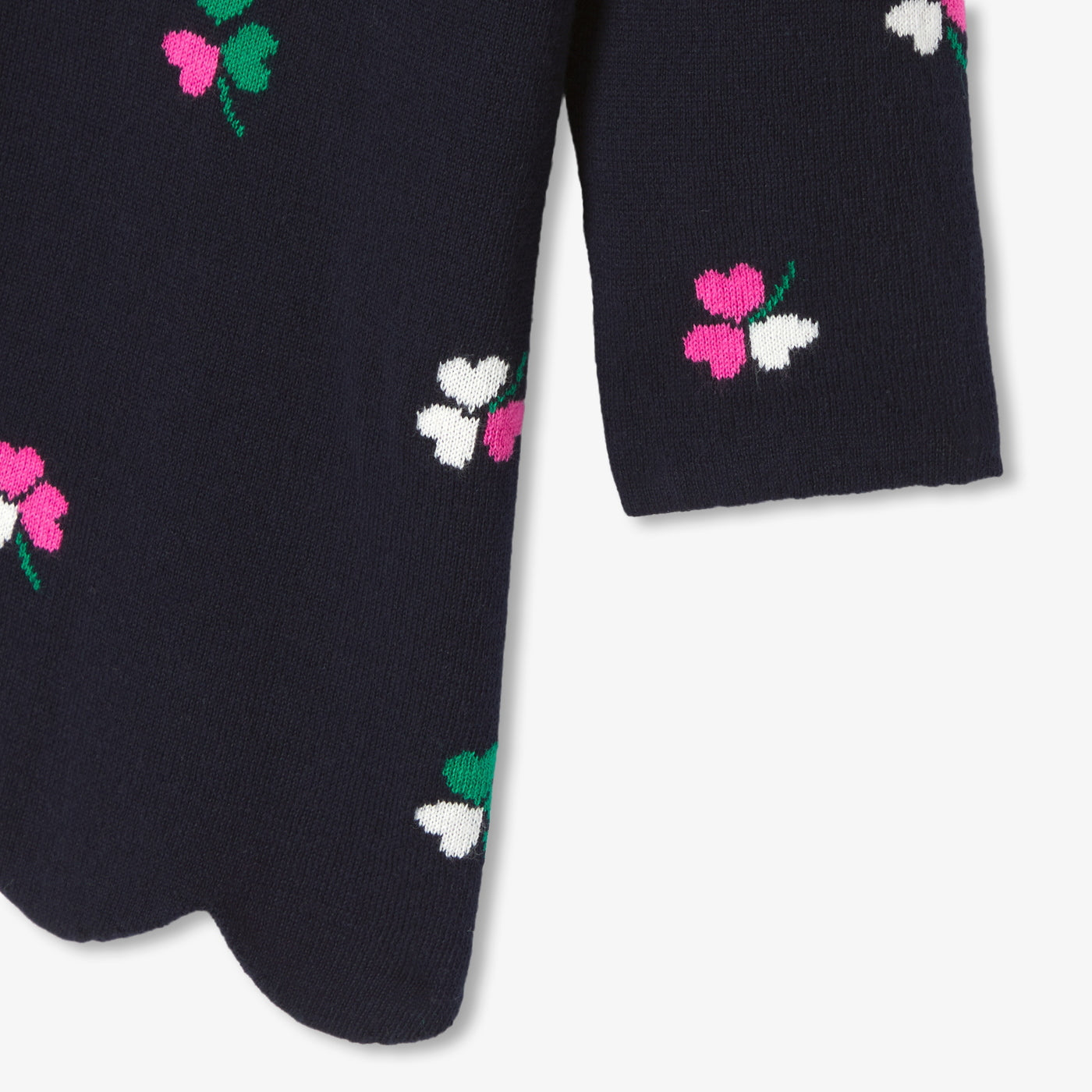 Baby girl long-sleeved knitted dress