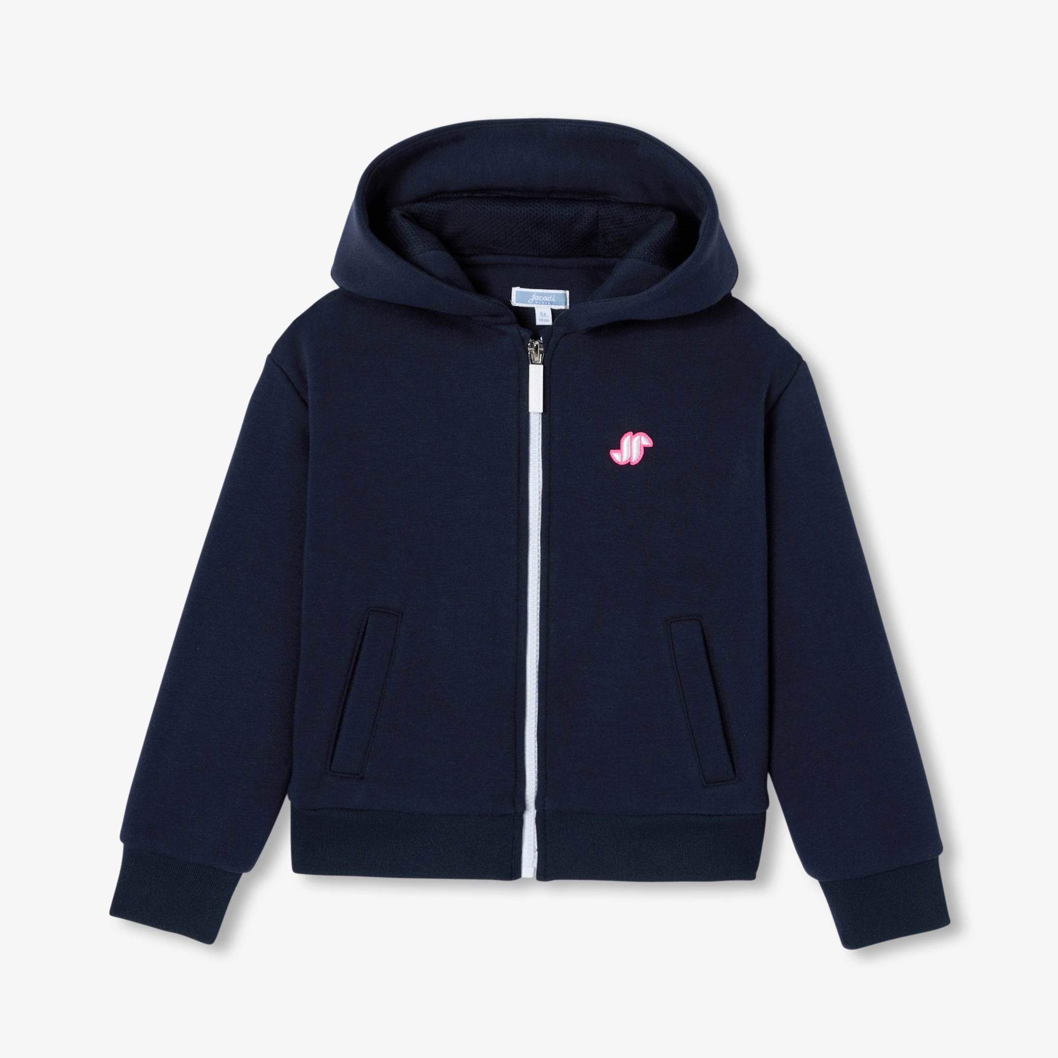 Girl zip-up fleece hoodie