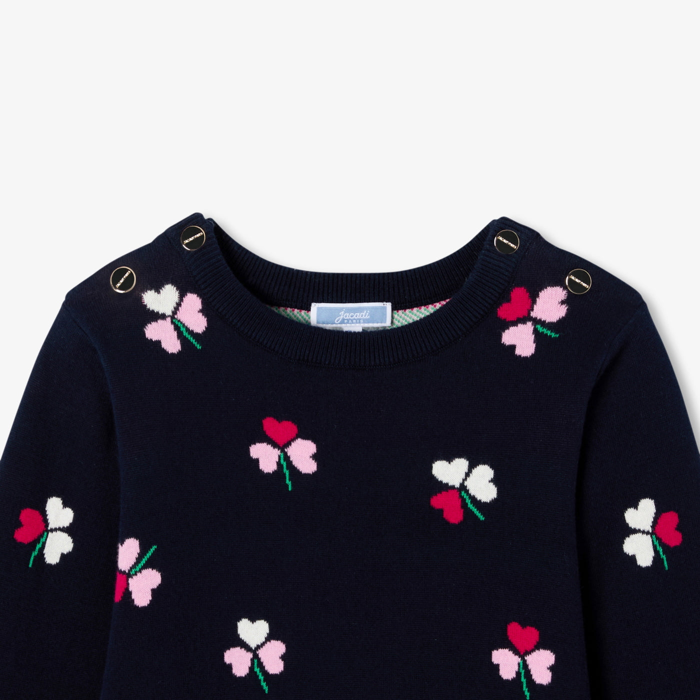 Girl long-sleeved knitted dress